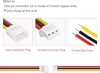 Lyeteung JST ZH 3-Pin Csatlakozó Készlet - 20 Pár Mini Mikro Dugó és Aljzat 150mm 26AWG Kábellel - Elektronikai Projektek, Modellezés 3