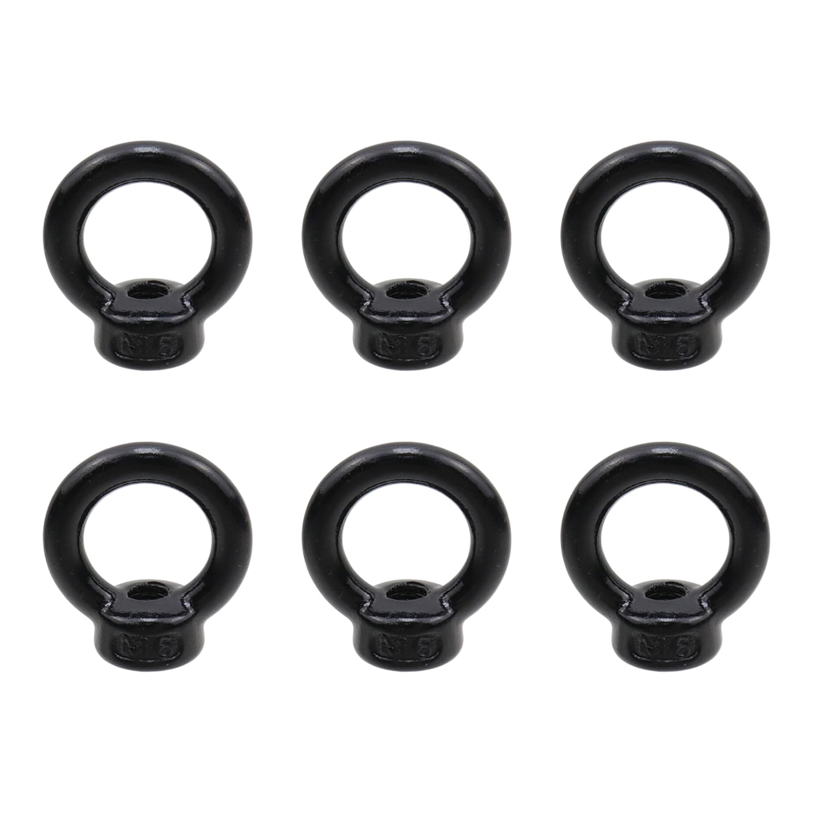 Savagrow 6Pcs Stainless Steel Lifting Eye Nut M6 Metric Ring Shape Lifting Eye Nut Ring Eye Bolts Threaded Nut Fastener