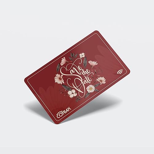 Miniatura 2 de Imán de nevera de boda con chip NFC, simplemente toca el álbum de fotos digital sin aplicación (imán de boda #4)