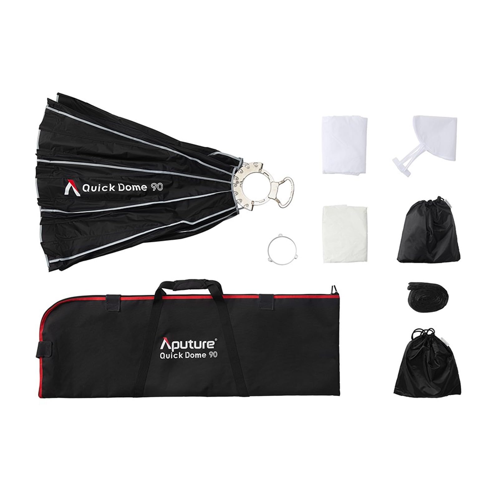 Aputure Quick Dome 90 35in/90CM Bowens Mount Softbox Controlli di illuminazione a configurazione rapida Modificatori per Aputure Storm 700X /80c Amaran 300c/150c/200x/60x S