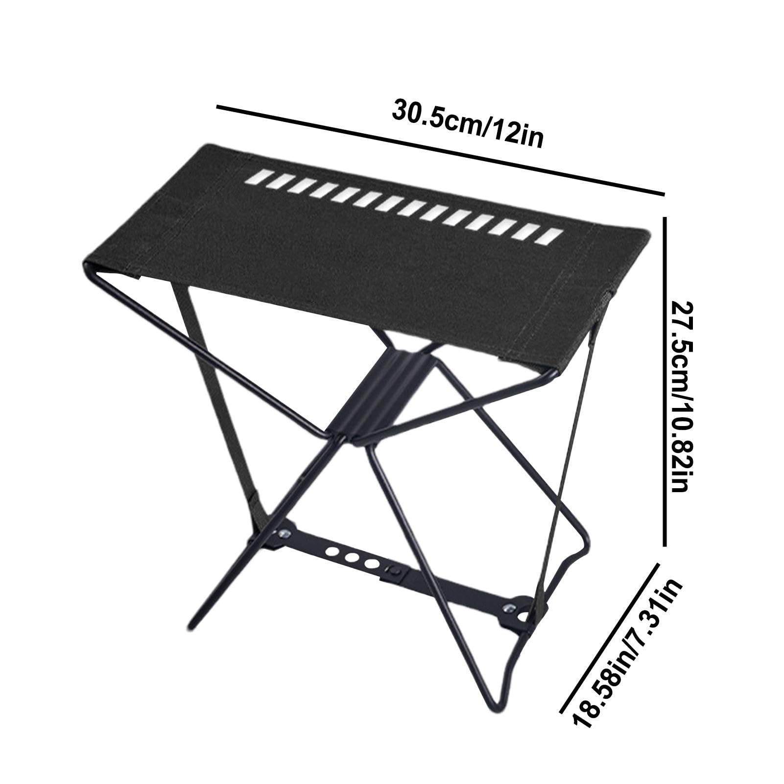 Taburete de Camping Plegable Ligero,Taburete de Camping Plegable Reposapiés