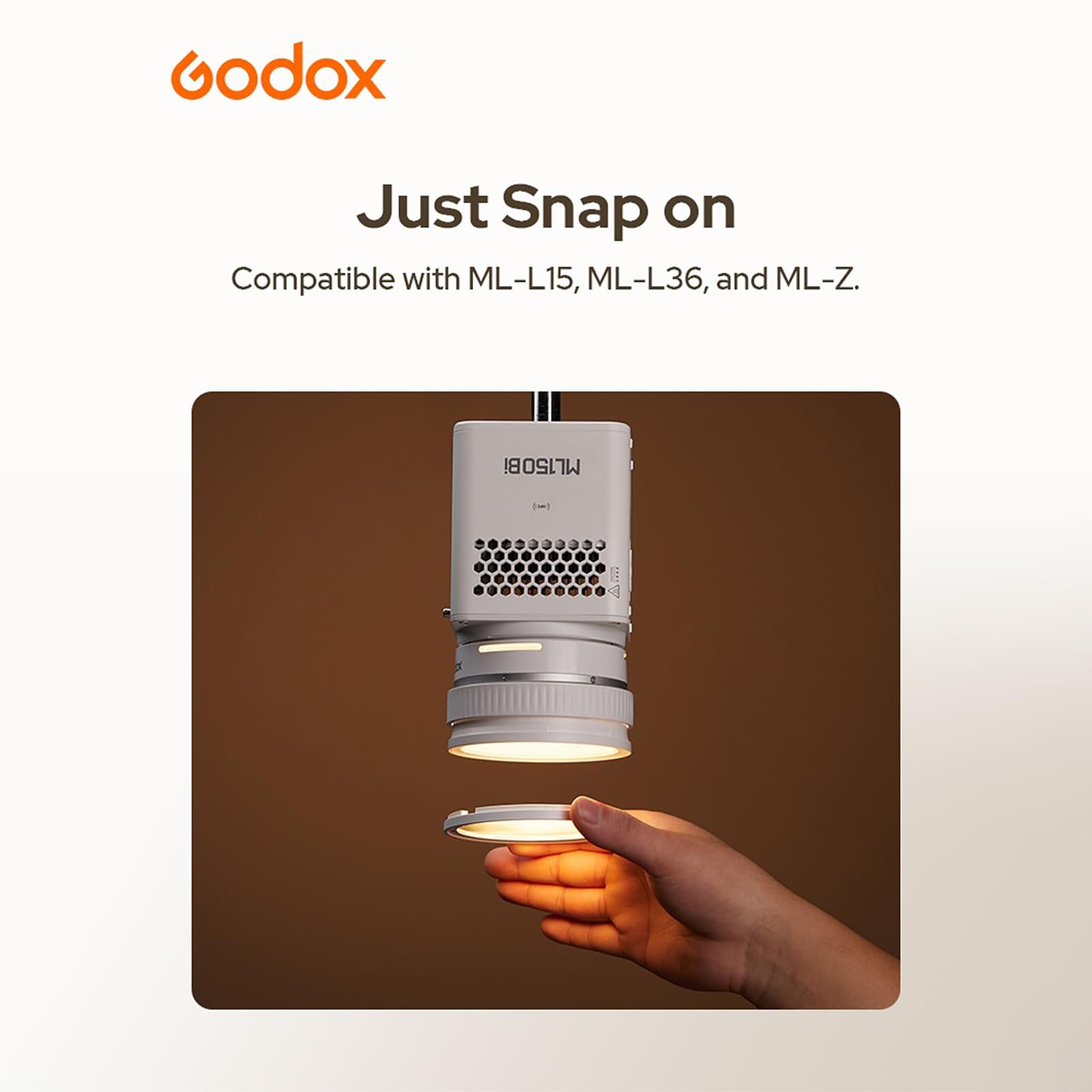Godox ML-D - Kit di diffusione magnetica per luci video a LED serie ML, compatibile con ML150Bi, ML80Bi, ML100Bi, ML100R, ML60II Bi, ML60Bi e altri, modificatore di luce morbida per illuminazione