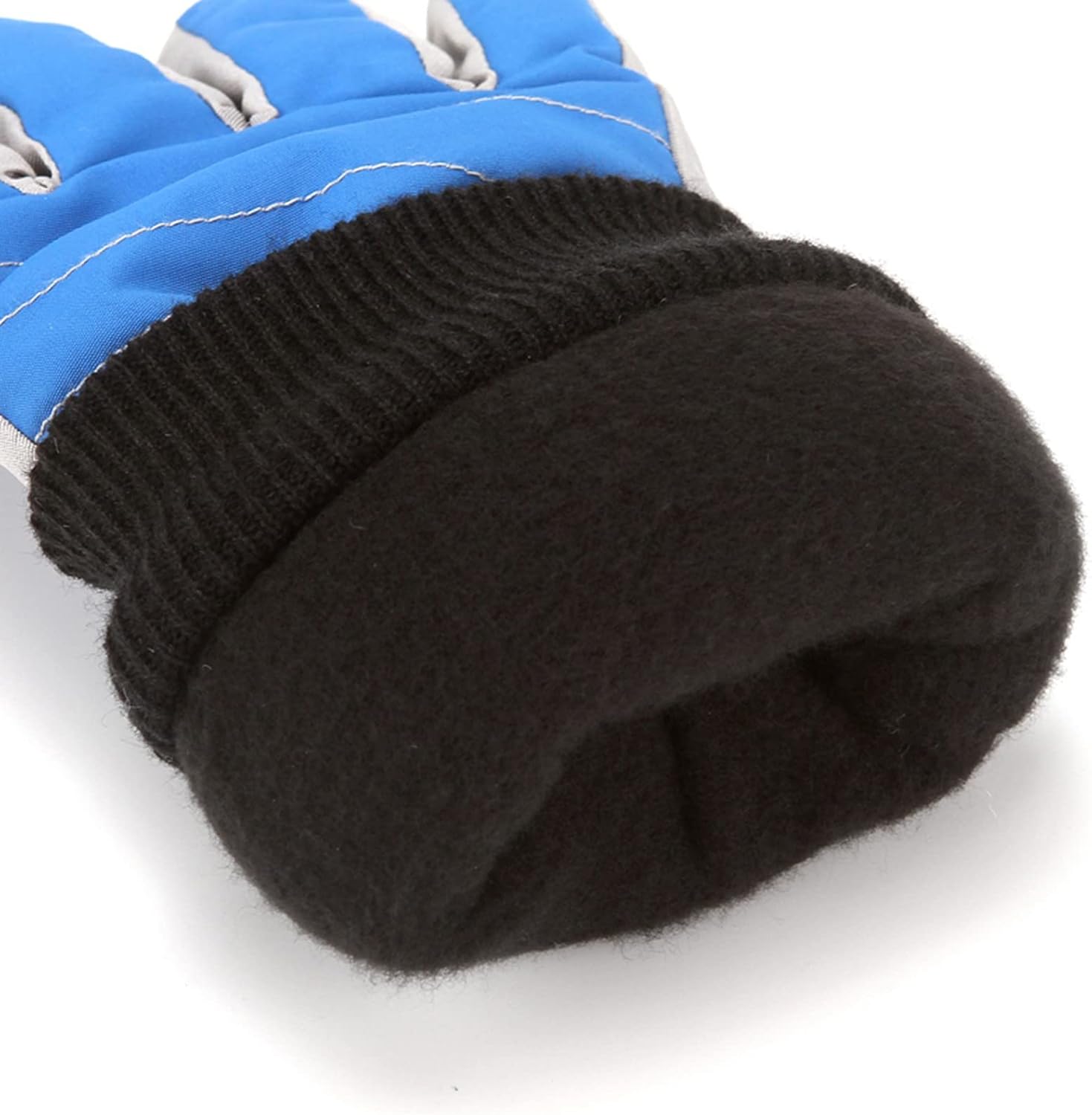 POLG Kids Mittens Children Winter Snow Waterproof Thick Warm Windproof Snow Gloves for Girls Boys (Blue, 11-16 Year)