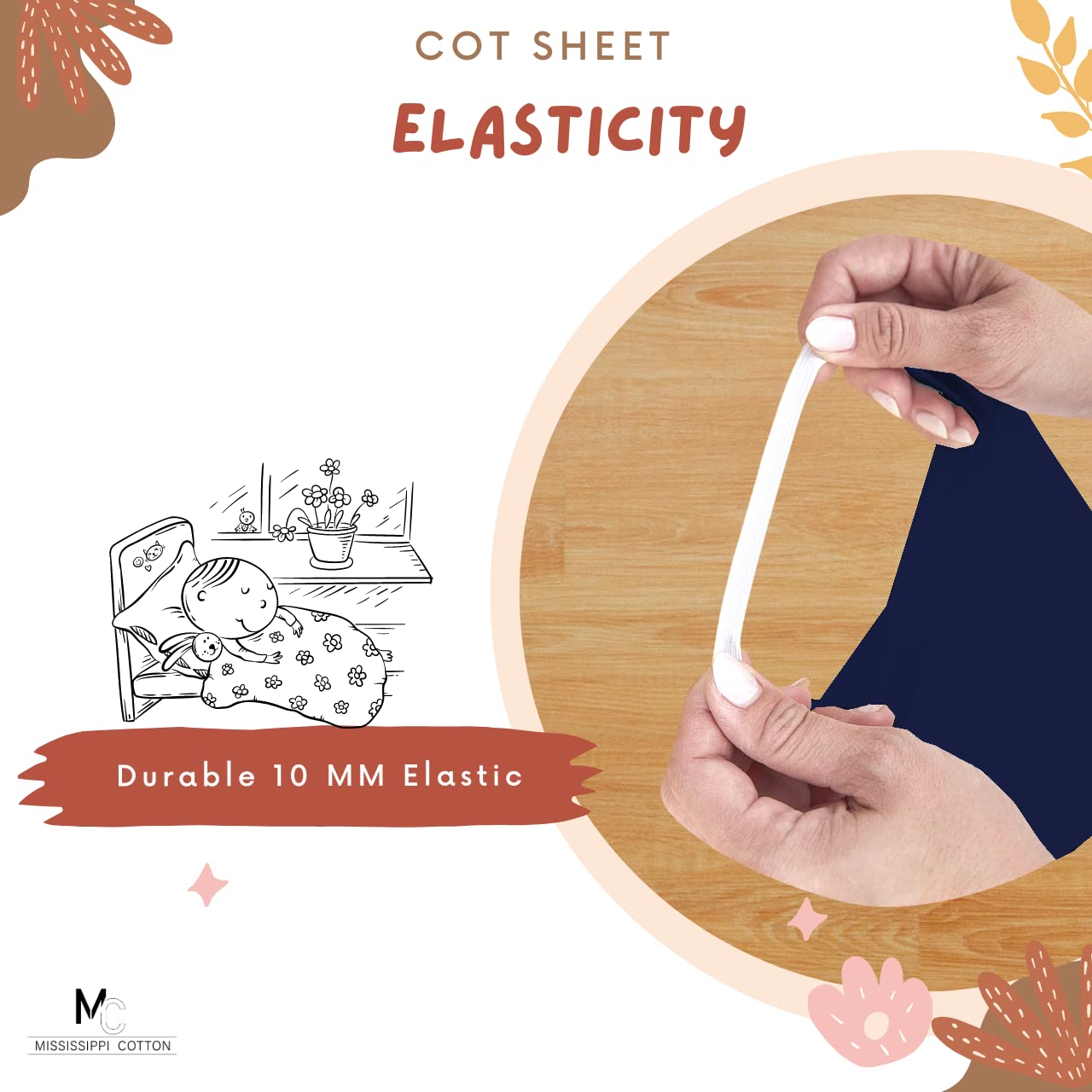 Pack of 12 Cot Sheet For Daycare Preschool Cot Bed -Polyblend Fabric With Corner Elastic Cots Sheets Fits On 22