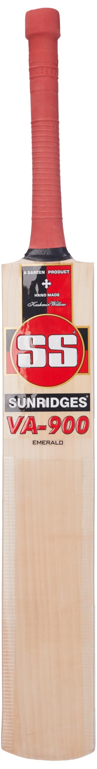 SS VA-900 Emerald KW Cricket Bat, 1200 Grams, Short Handle for Men, Premium Willow for Leather Ball, Lightweight, Strong Grip, Shock Absorption, Ideal for Professional Players-image-35