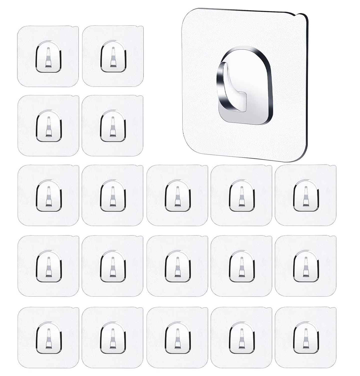 DALUCI Self Adhesive Hooks - Heavy Duty, No Drill -14 DALUCI Self Adhesive Hooks - Heavy Duty, No Drill -14