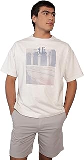 تيشرت رجالي واسع بطبعة جرافيك من امريكان ايجل