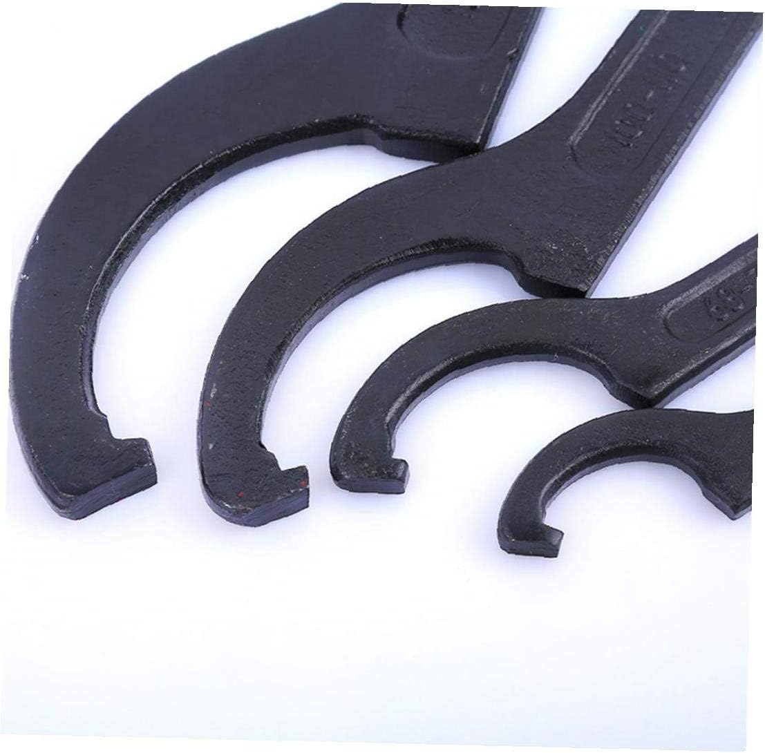Stainless Steel Crescent Hook Head Round Nut Spanner C Shape Wrench Tool Hand Tool