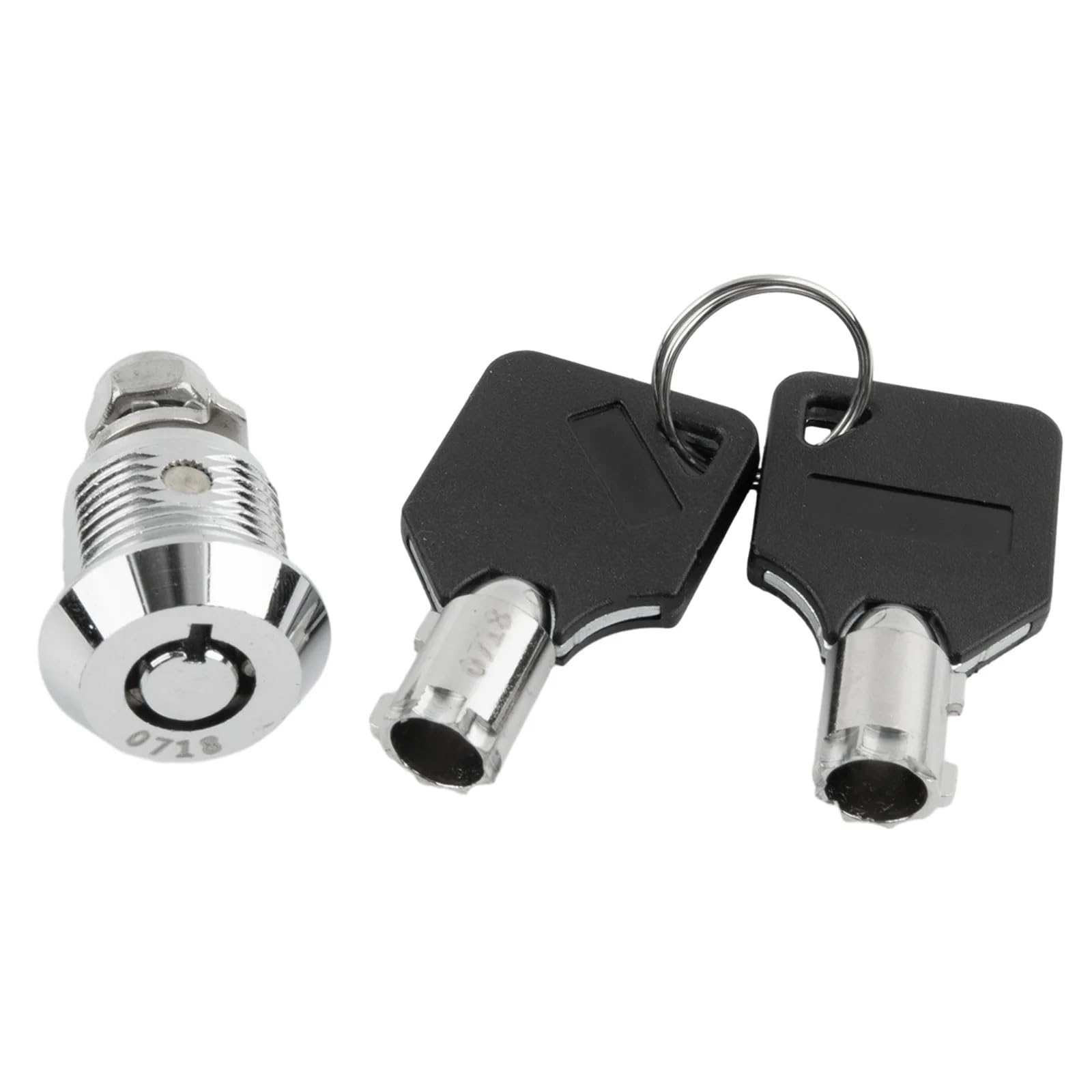 Ntbpeyzvqf 16Mm Cylinder Locks Door Cabinet Mailbox Padlock Drawer Cupboard Box Lock With 2 Keys Cam For Furniture Hardware 16/20/25/30Mm 1Pcs(16Mm)