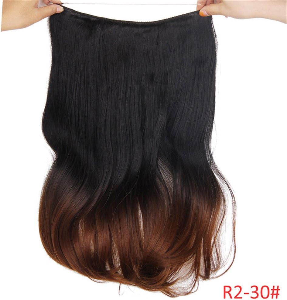 Long Synthetic Hair Heat Resistant Hairpiece Fish Line Straight Hair Extensions Secret Invisible Hairpieces #530 20inches