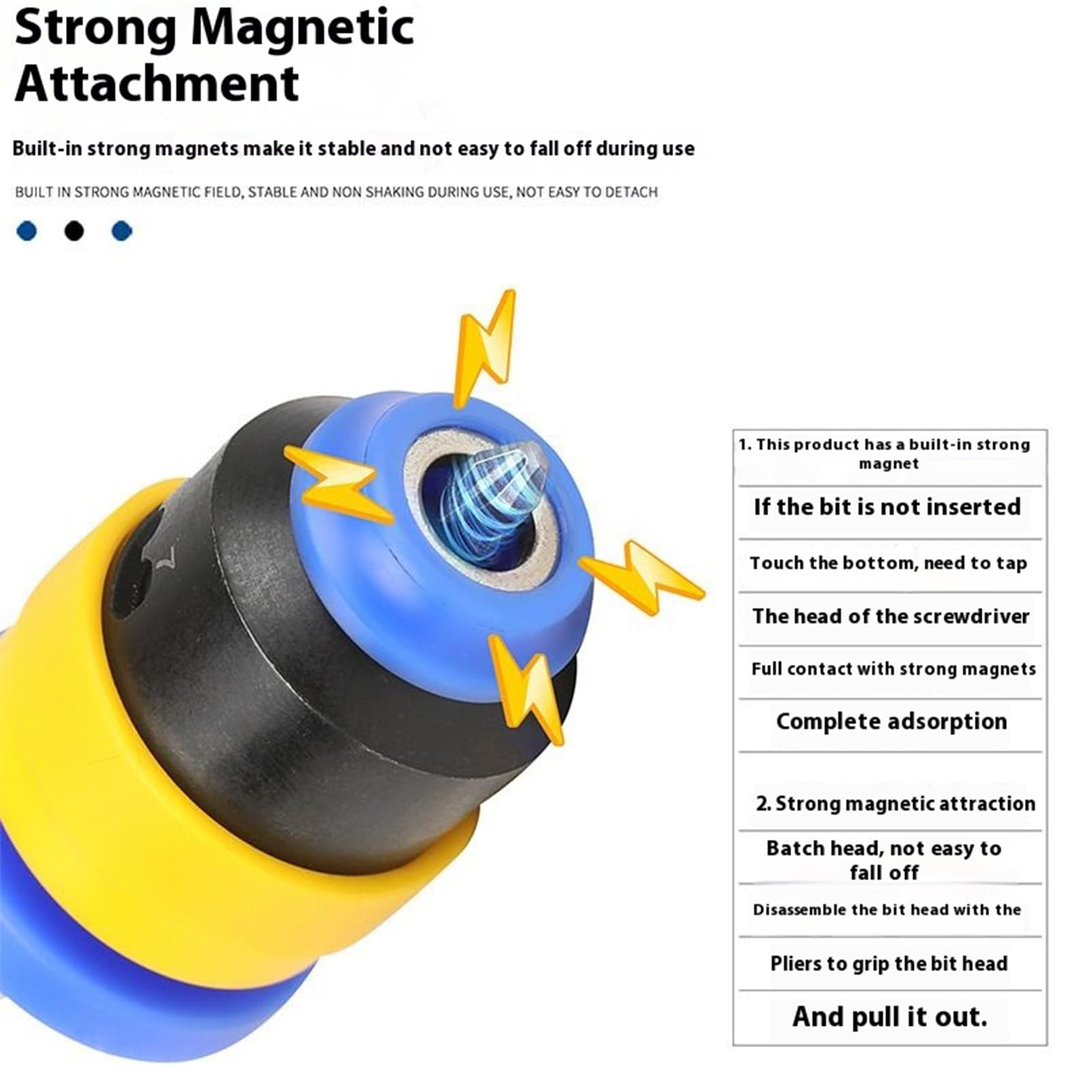 Uchwyt Na Bity Do Wkrętarki Magnetyczny Adapter Pozycjonujący Z Trzpieniem
