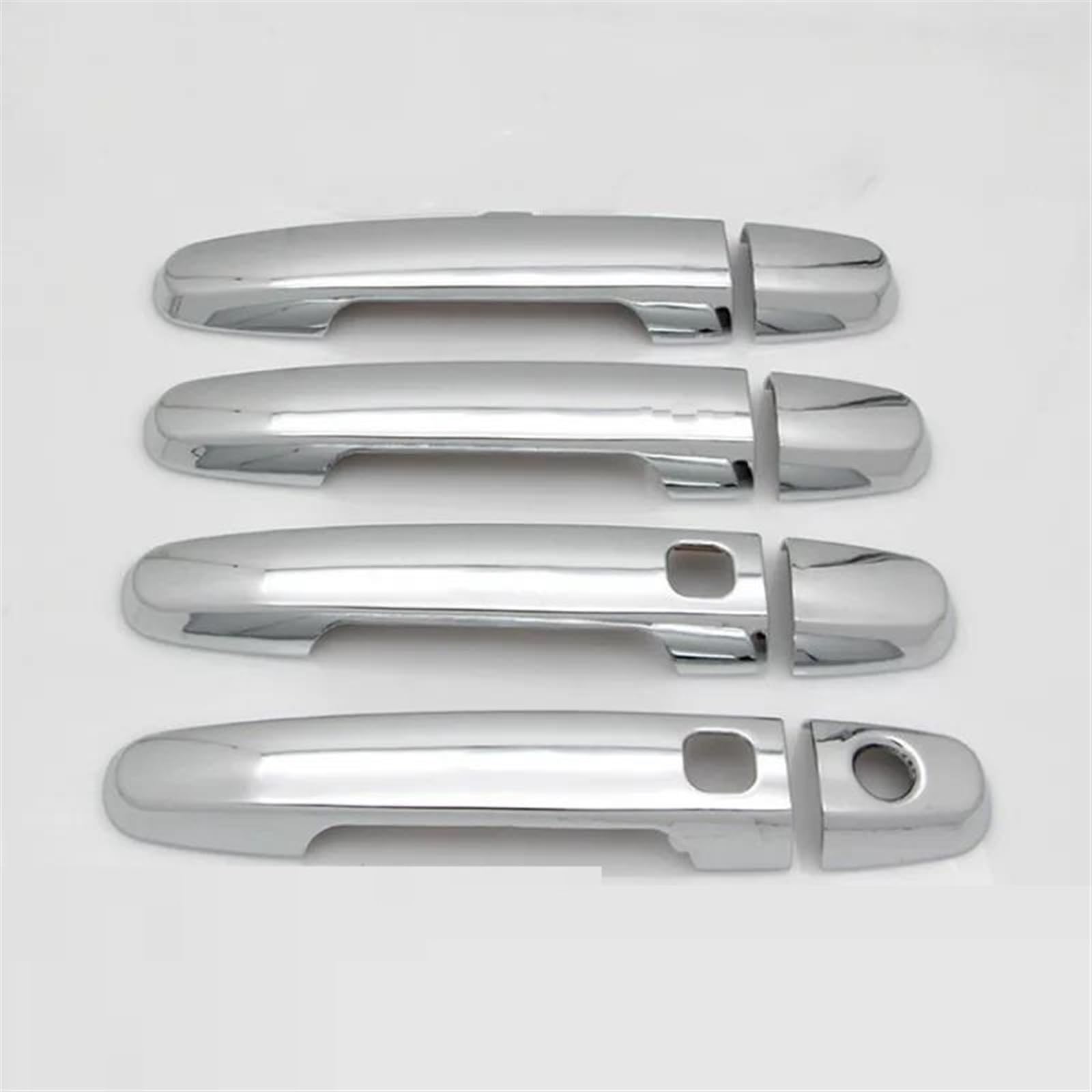 Noheeu Style1 For Toyota For Aygo Mk2 2015 2016 2017 2018 Gloss Black Chrome Car Door Handle Cover Trim Styling Accessories(Style1)