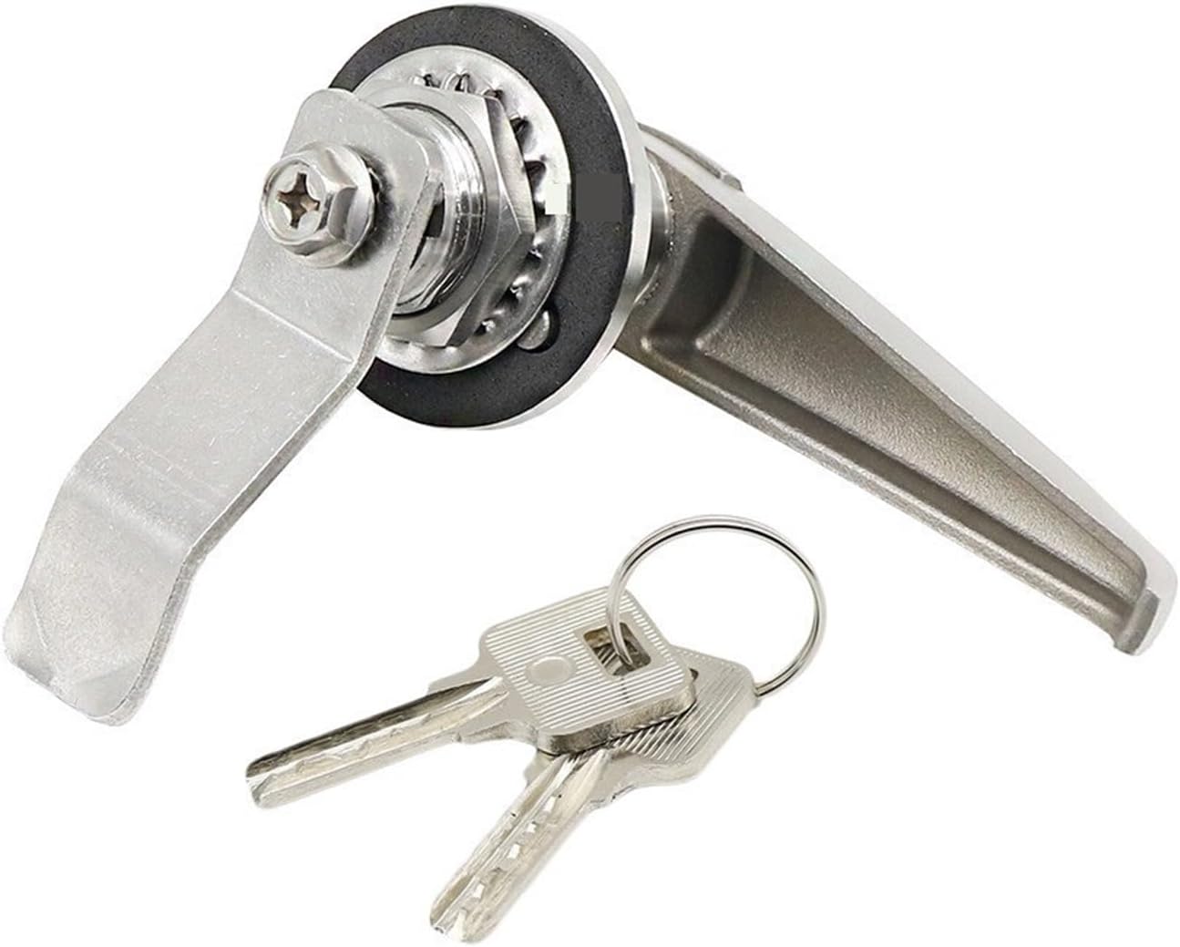 MS308-3 Distribution Cabinet 304 Stainless Steel Crescent Lock Cylinder 22mm with Key 1Pcs