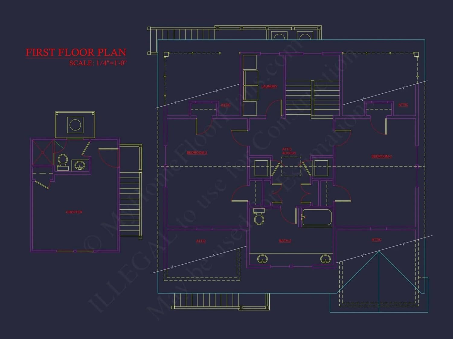 15-1602 House Plan - Charming Beach House Plan with 4 Beds, 2 Floors, CAD Designs