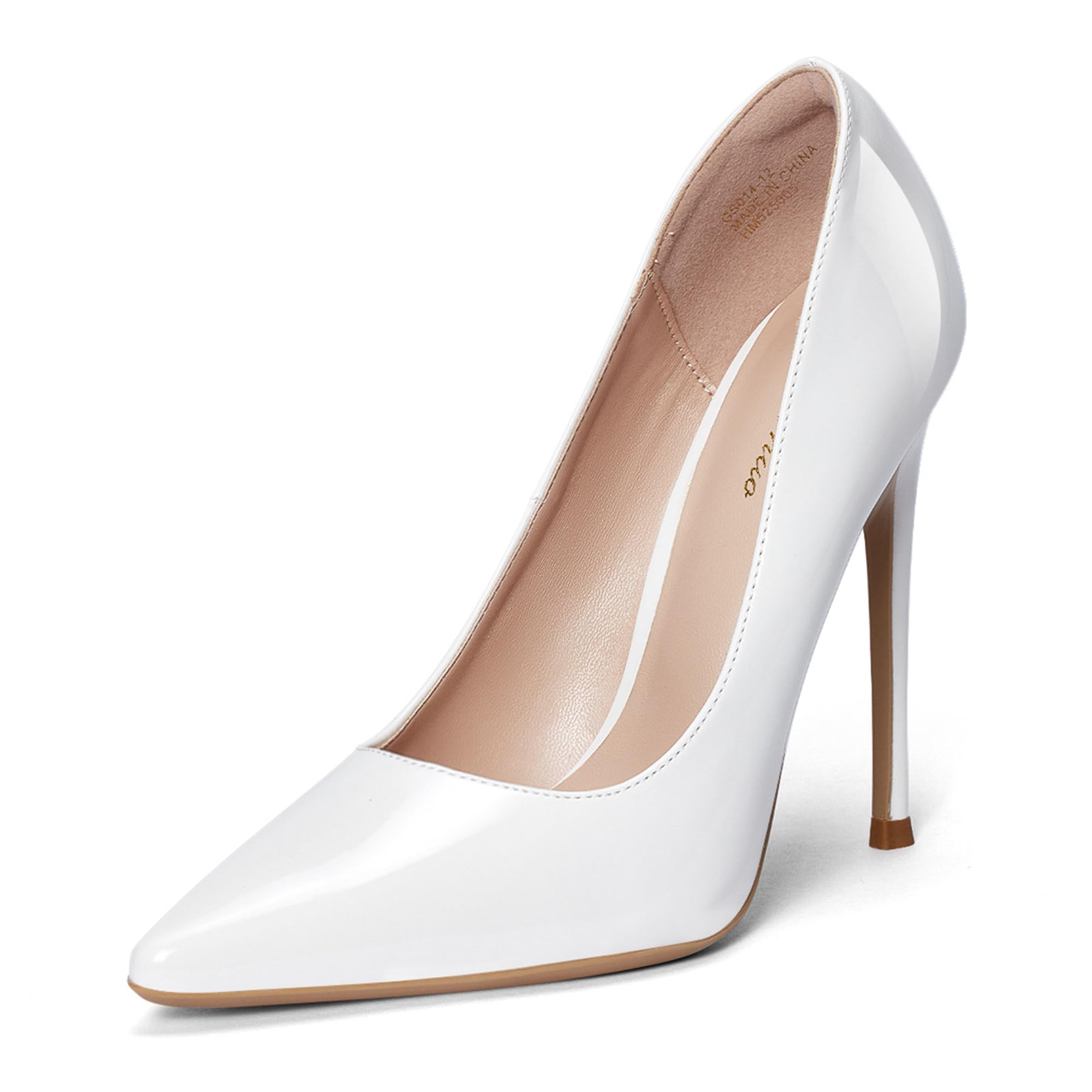 GENSHUO Women's 4.7 Inch Pumps Pointy Toe Stiletto Sexy High Heels Work Party Wedding Shoes