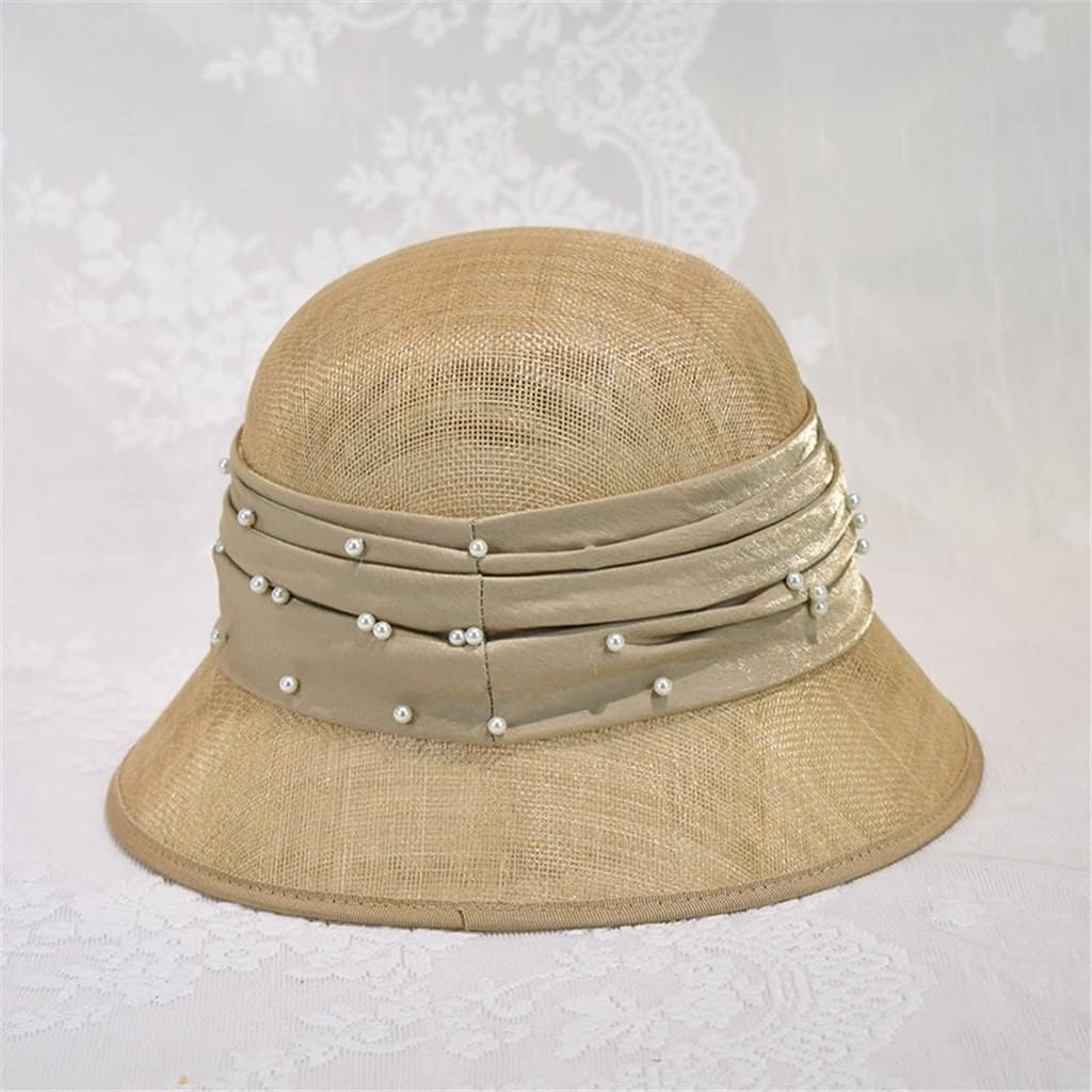 Travel Photography Hat Ladies Handmade Beaded Hemp Yarn Banquet Outing