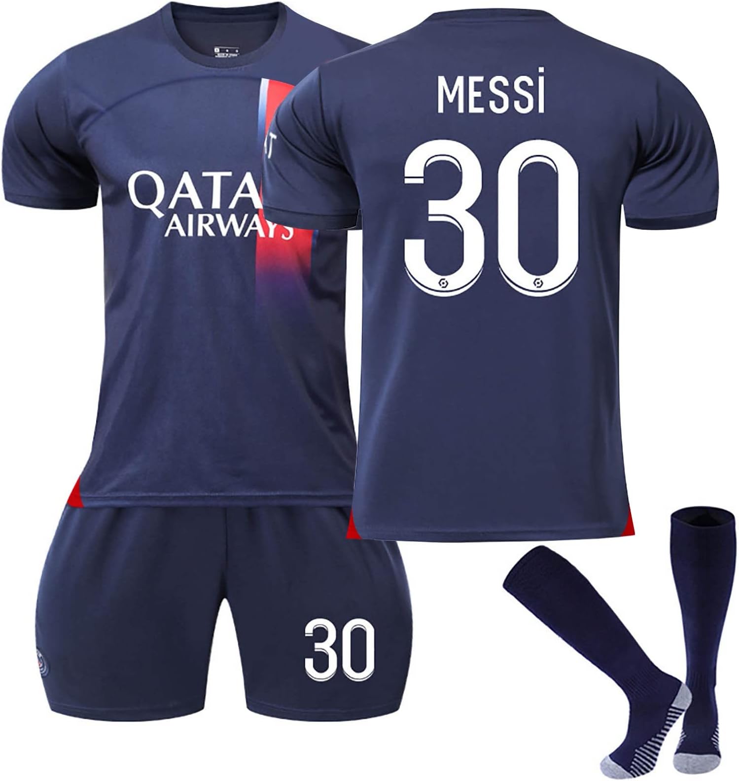 AZISENFootball Kit Tracksuits, 2023 2024 Kits for Boys Soccer Jerseys for Adult and Children Boys' Tracksuits Men's Activewear T-Shirts Shorts with Socks Sportswear Training Suit for Men and Kids