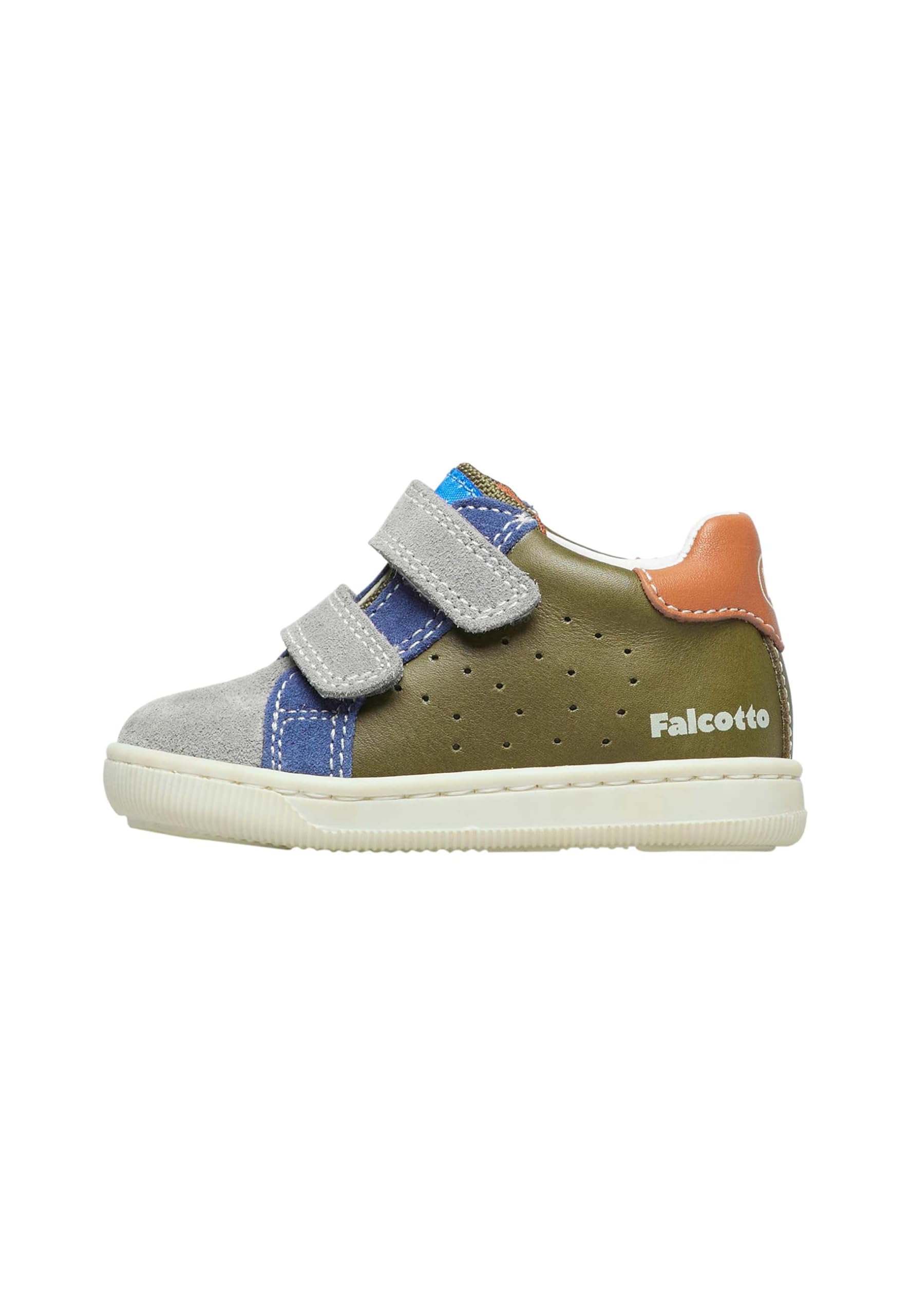 Falcotto KINER VL Calf/Suede Militare-Dark Grey-Dark Orange