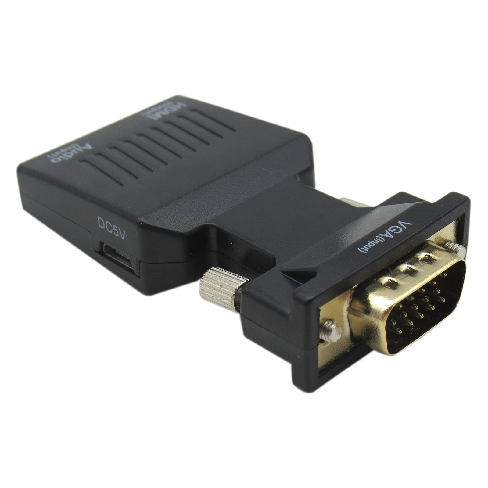 USonline911 Premium VGA to HDMI Adapter Converter Audio Cable Micro USB Power Cable