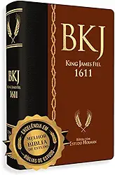 BÍBLIA BKJ FIEL 1611 COM ESTUDO HOLMAN - CAPA PRETA COM MARROM