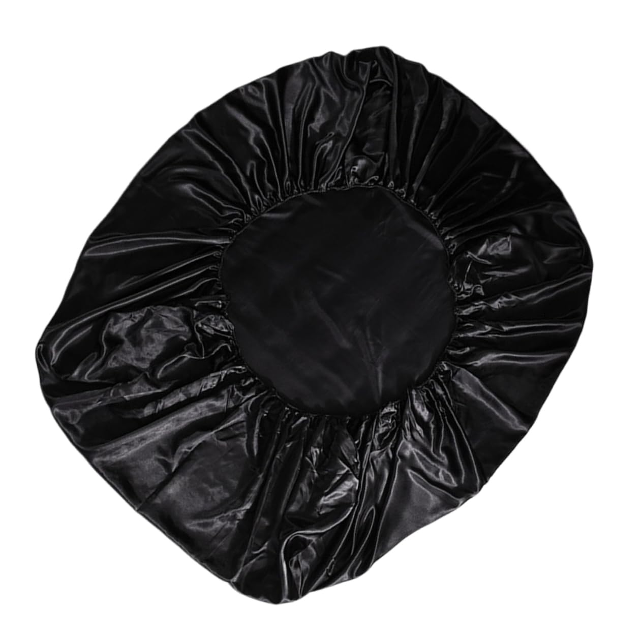 Parure de Drap Élastique MAGICLULU en Satin Noir Anti-Plis pour Grand Lit