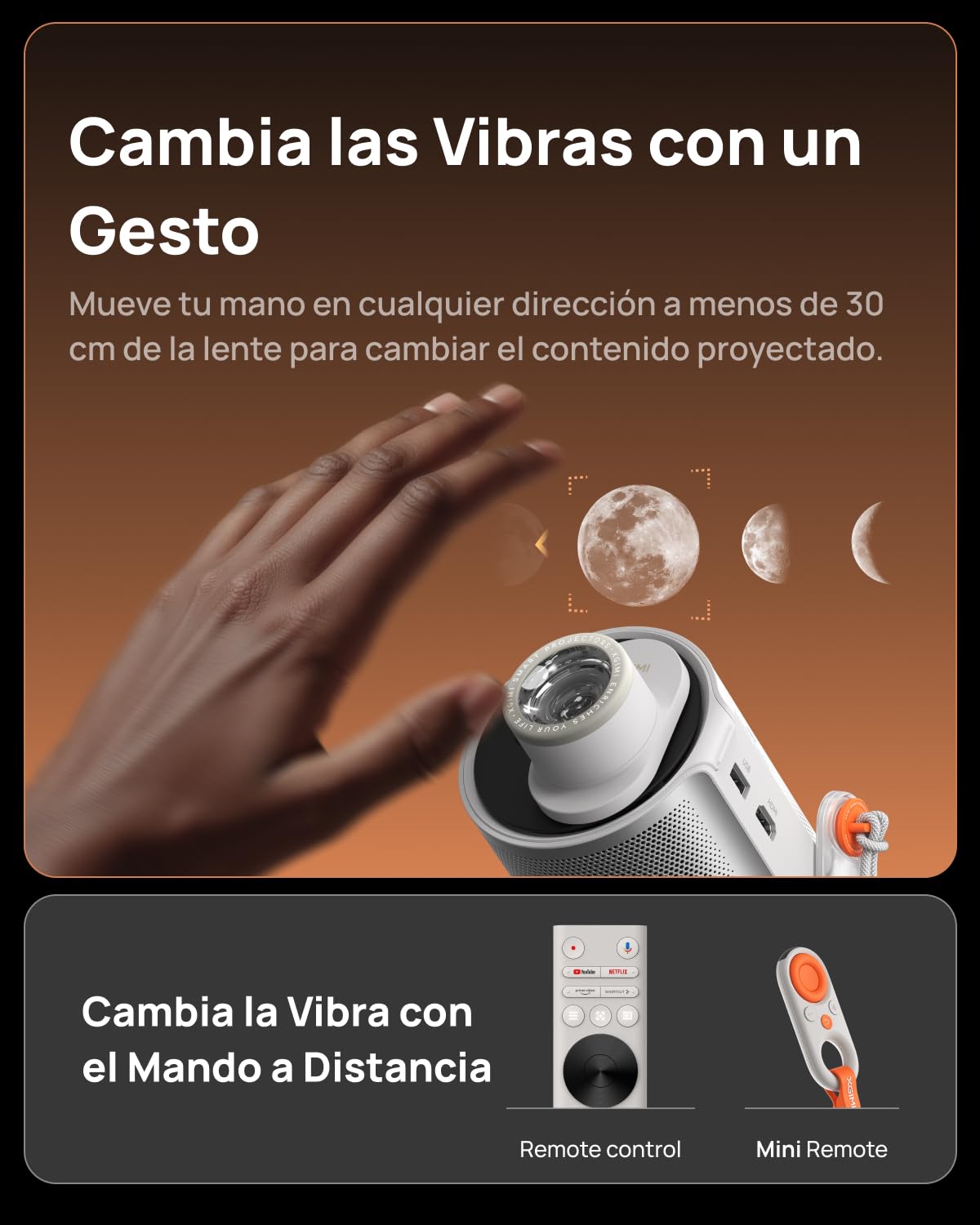 XGIMI Filtros Creativo magnético (Paquete de 3),Filtro Lunar, Ondas, Ensueño, Accesorio Proyector XGIMI MoGo 4 Series, Ideal para Fotos, Selfies y la decoración de la Sala de Estar
