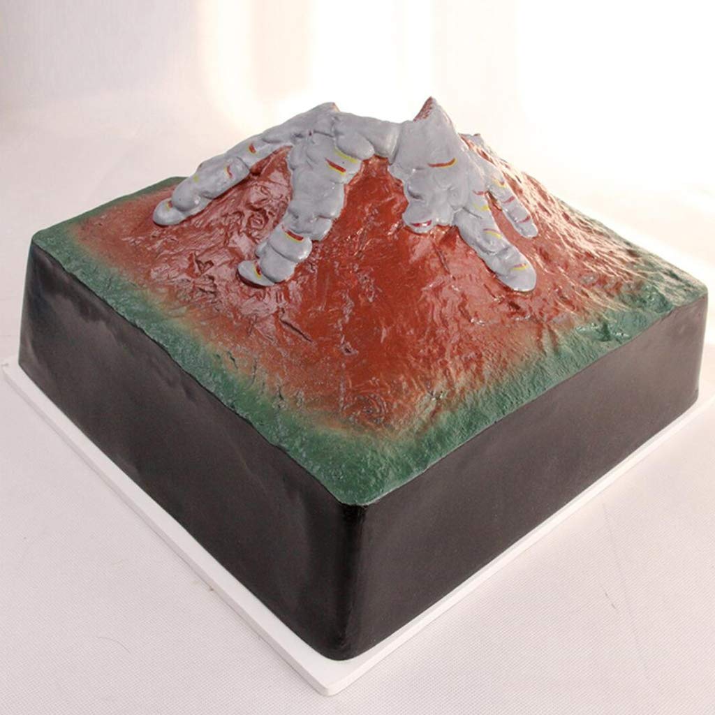 Modello di Vulcano - Modello Didattico di Geografia - Strumento di Supporto Didattico per Lezioni di Geologia Scolastica - Strumento Dimostrativo Didattico per La Geografia del Movimento Crostale