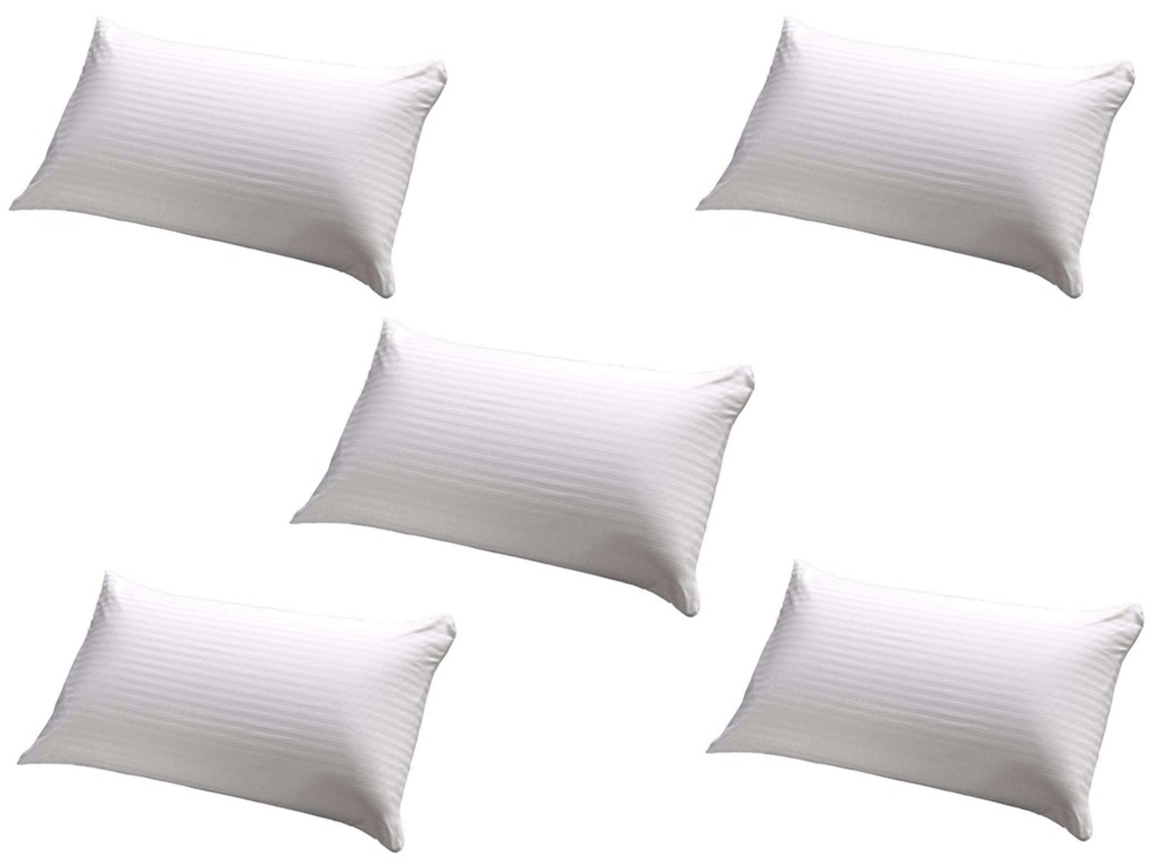 ABONY Hollow Siliconized Microfibre Pillow (Set of 5)(Compressed Pack)