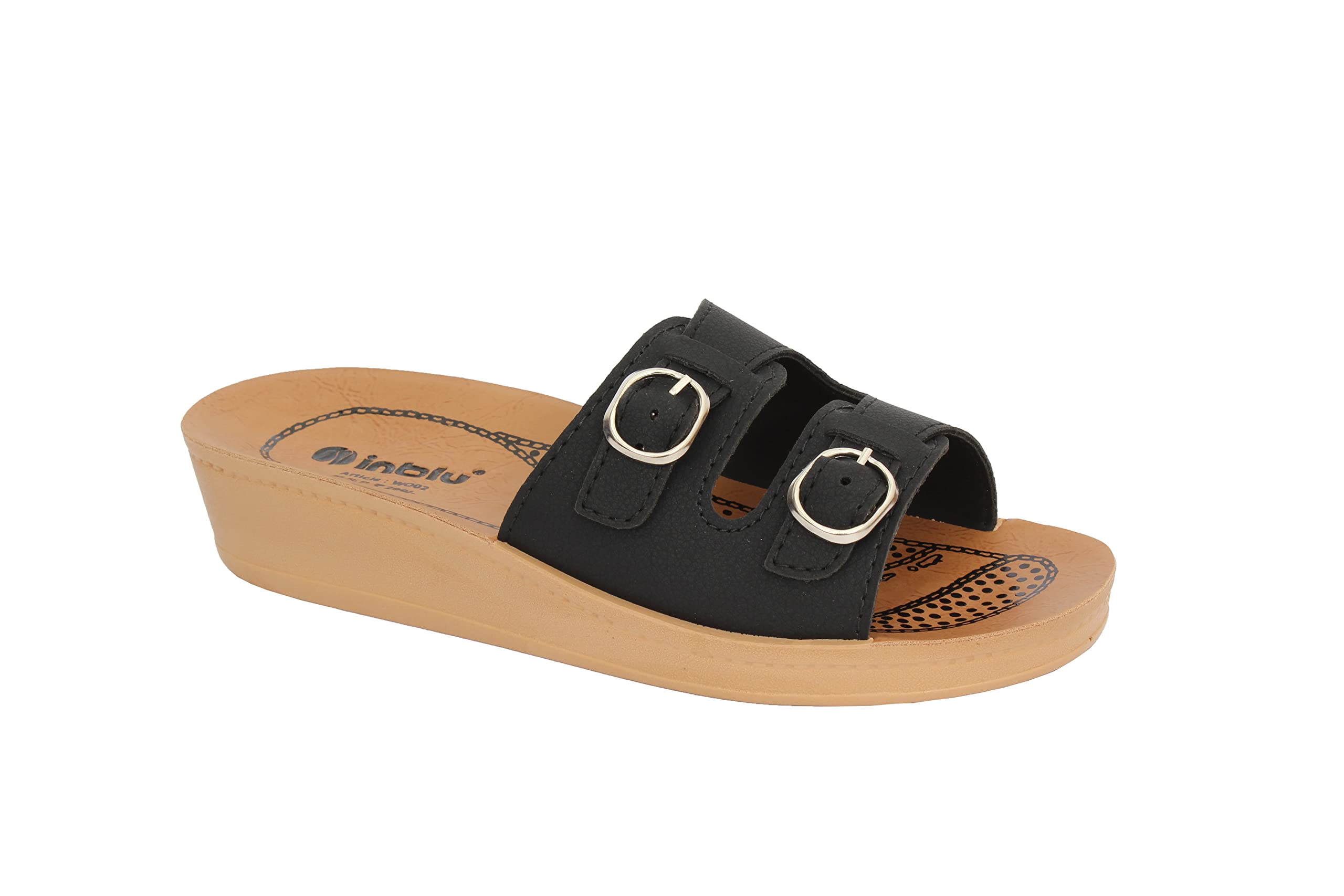 inblu Casual Slipper Flip Flop for Women_WO02 (Black, Size- 6 UK) (B0B84SYB9V) Amazon Price History, Amazon Price Tracker