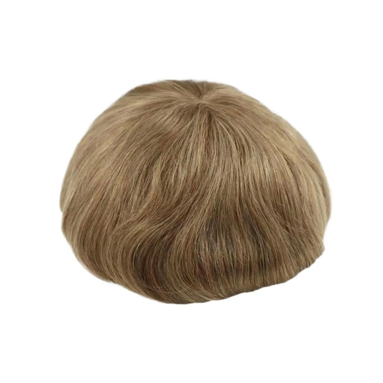 Zhaoj24-05 Mens Toupee Toupee for Men Real Human Hair Replacement Systems Mono Lace PU Skin Hairpieces(18#)