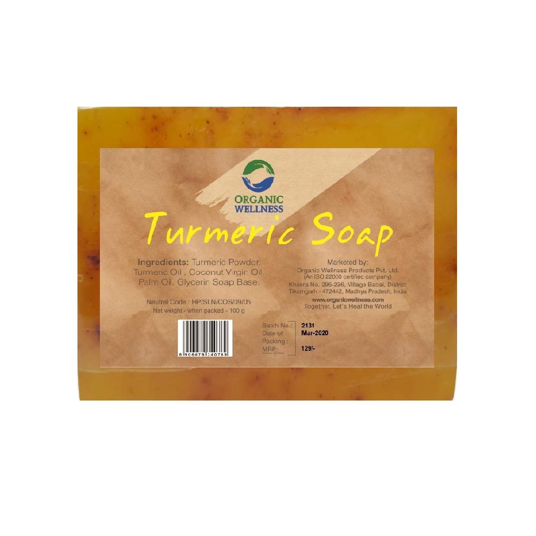 Organic Wellness Turmeric Soap 100 Gram