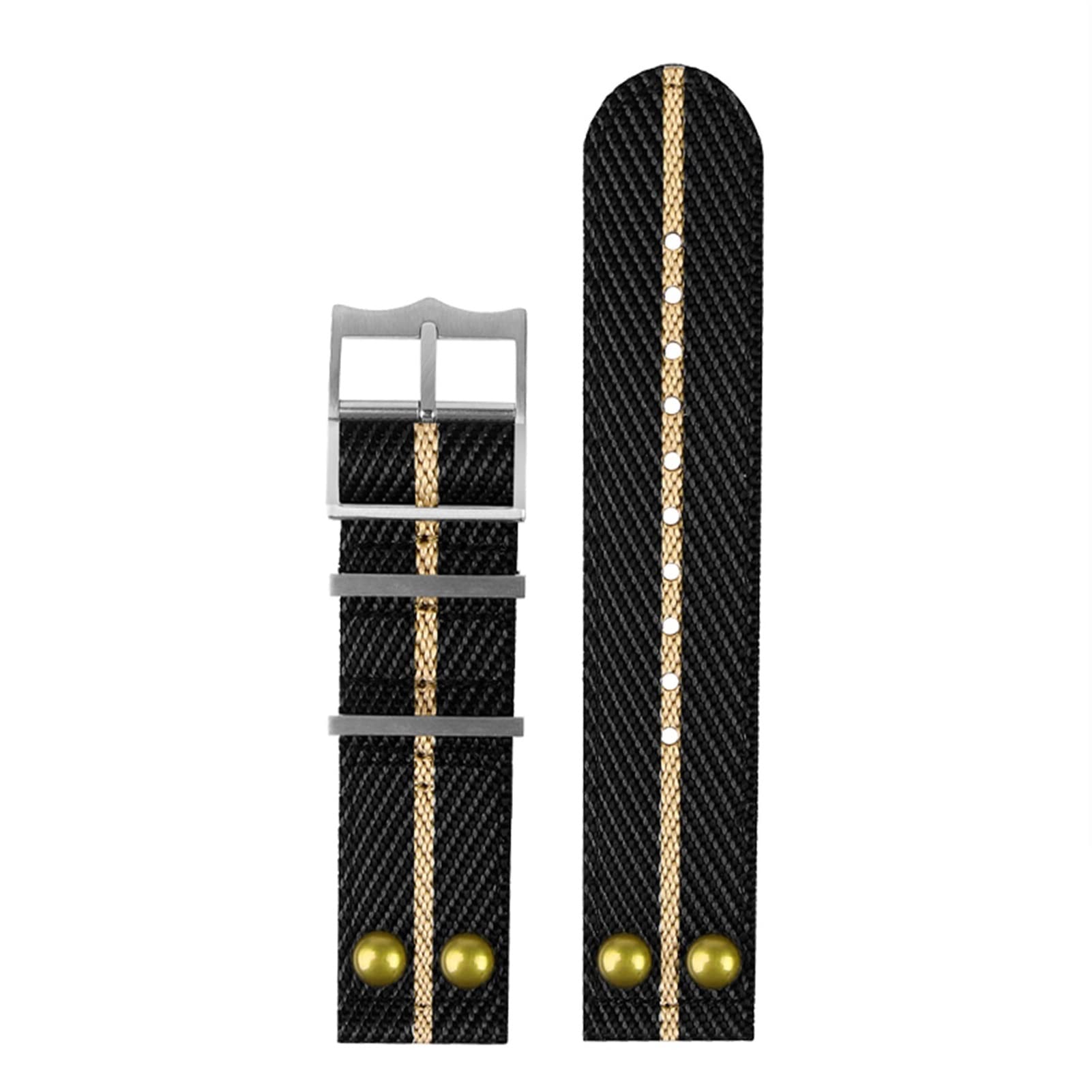 CZKE Correa de nylon para iwc tela WatchBand lona 22mm remache correa de muñeca