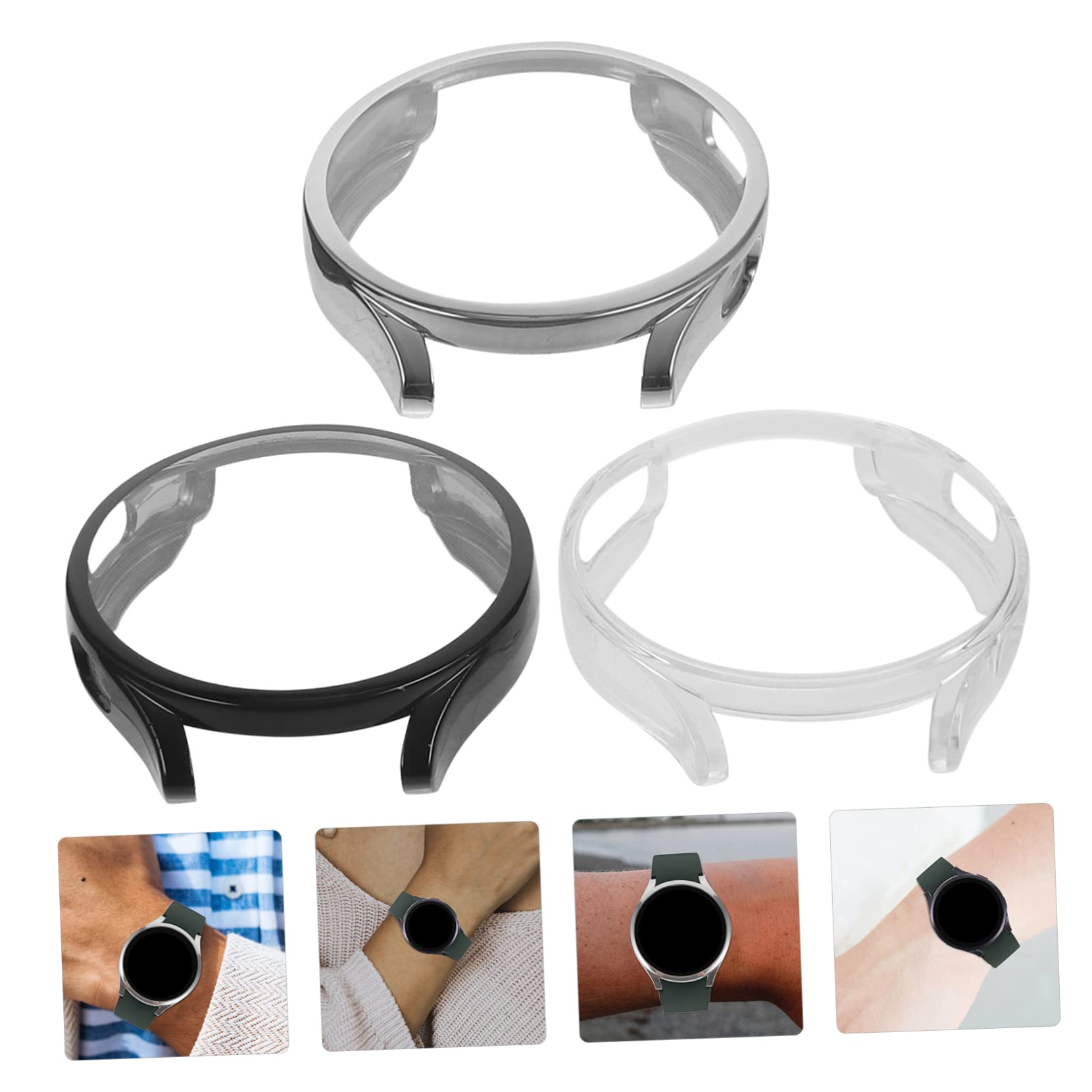 Hemobllo 24pièces Coque De TPU pour Montre Watch De Anti-Rayures Transparente Légère Et Facile à Installer Accessoire Indispensable pour Votre Montre