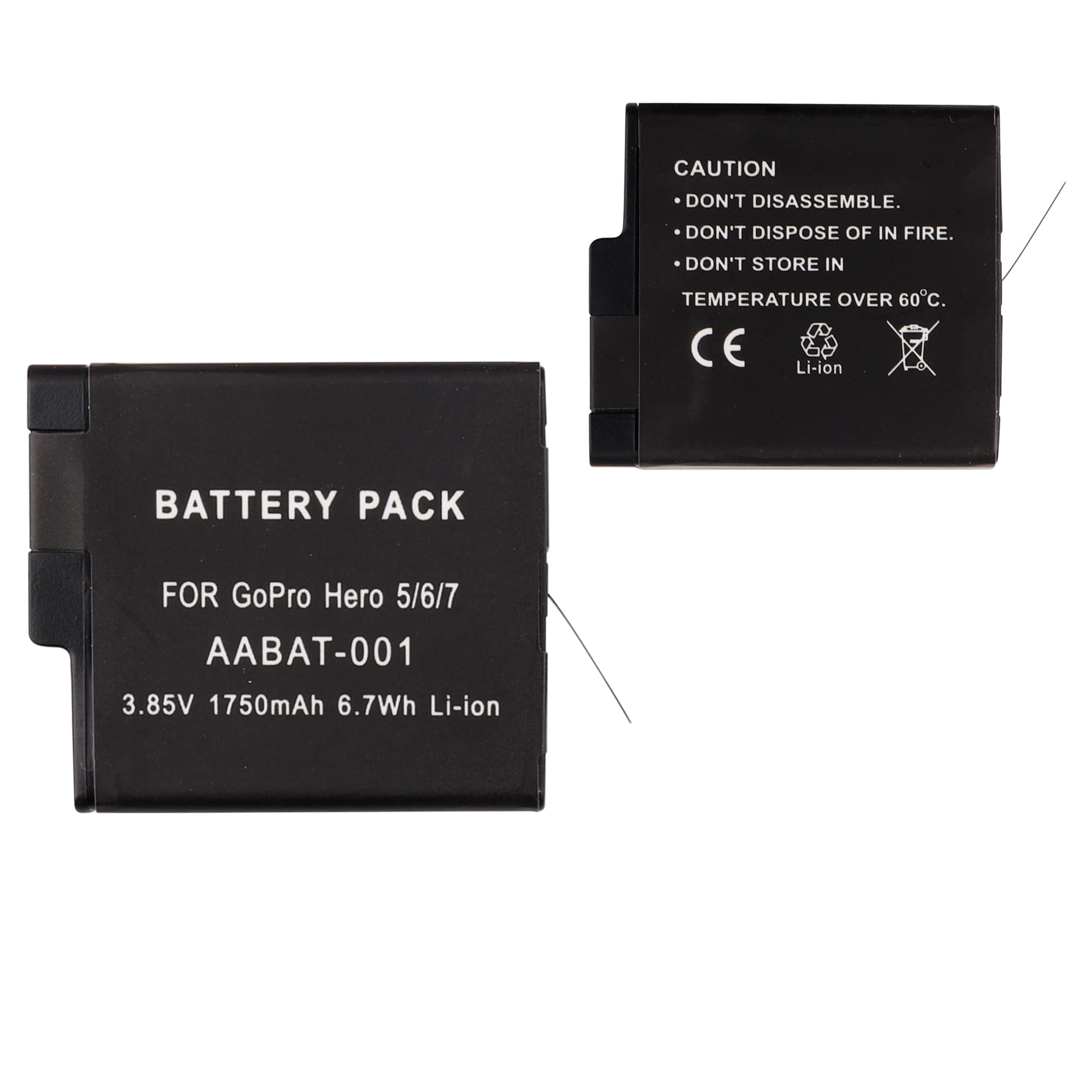 Batería de repuesto AABAT-001 compatible con GoPro HERO5, HERO6, HERO7
