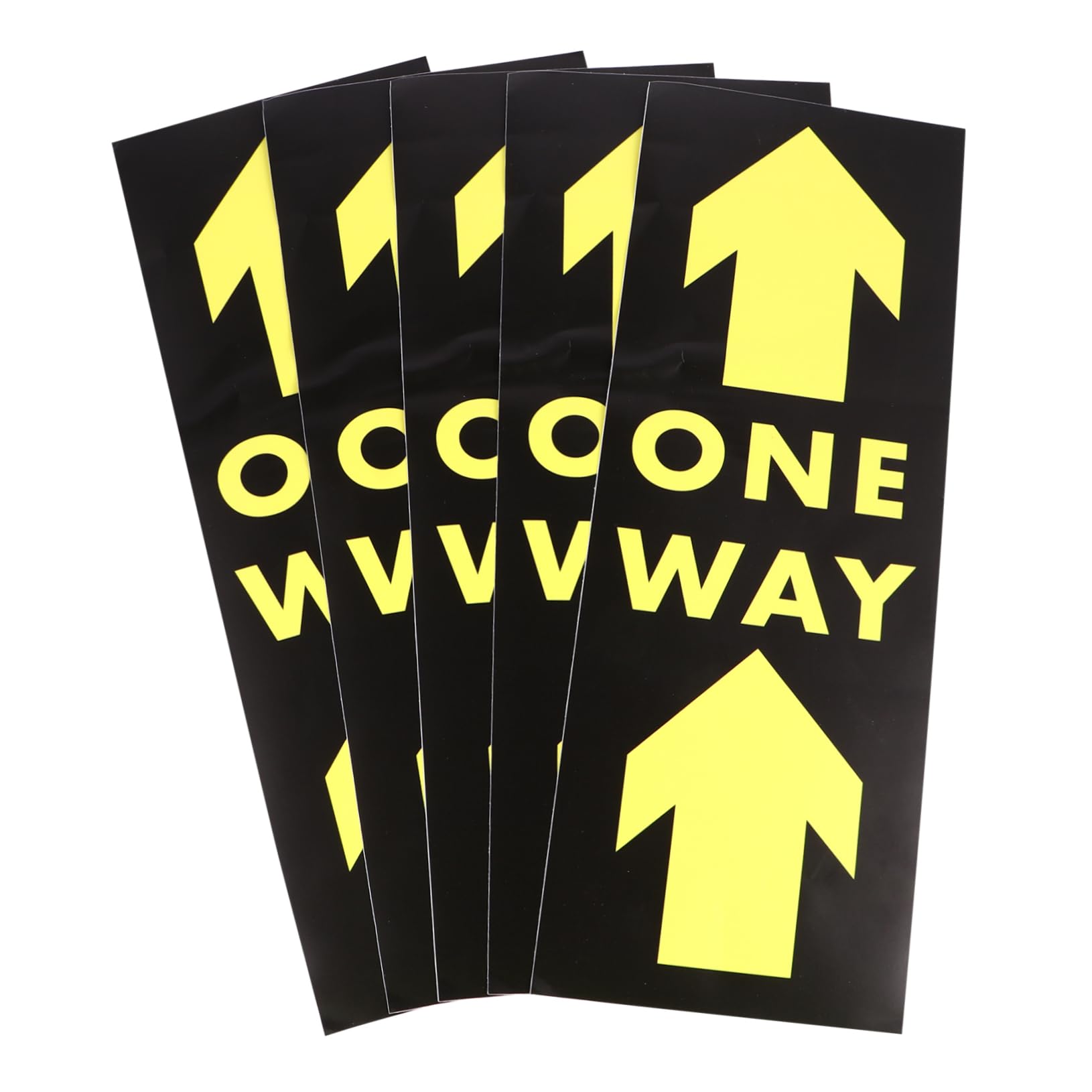 BUTIFULSIC 5pcs Floor Stickers One Way Floor Signs One Way Marker Sign Safety Floor Marker Floor Warning Decals Directional Arrow Sticker Floor Guide Directions Floor Indicator Sticker Pvc