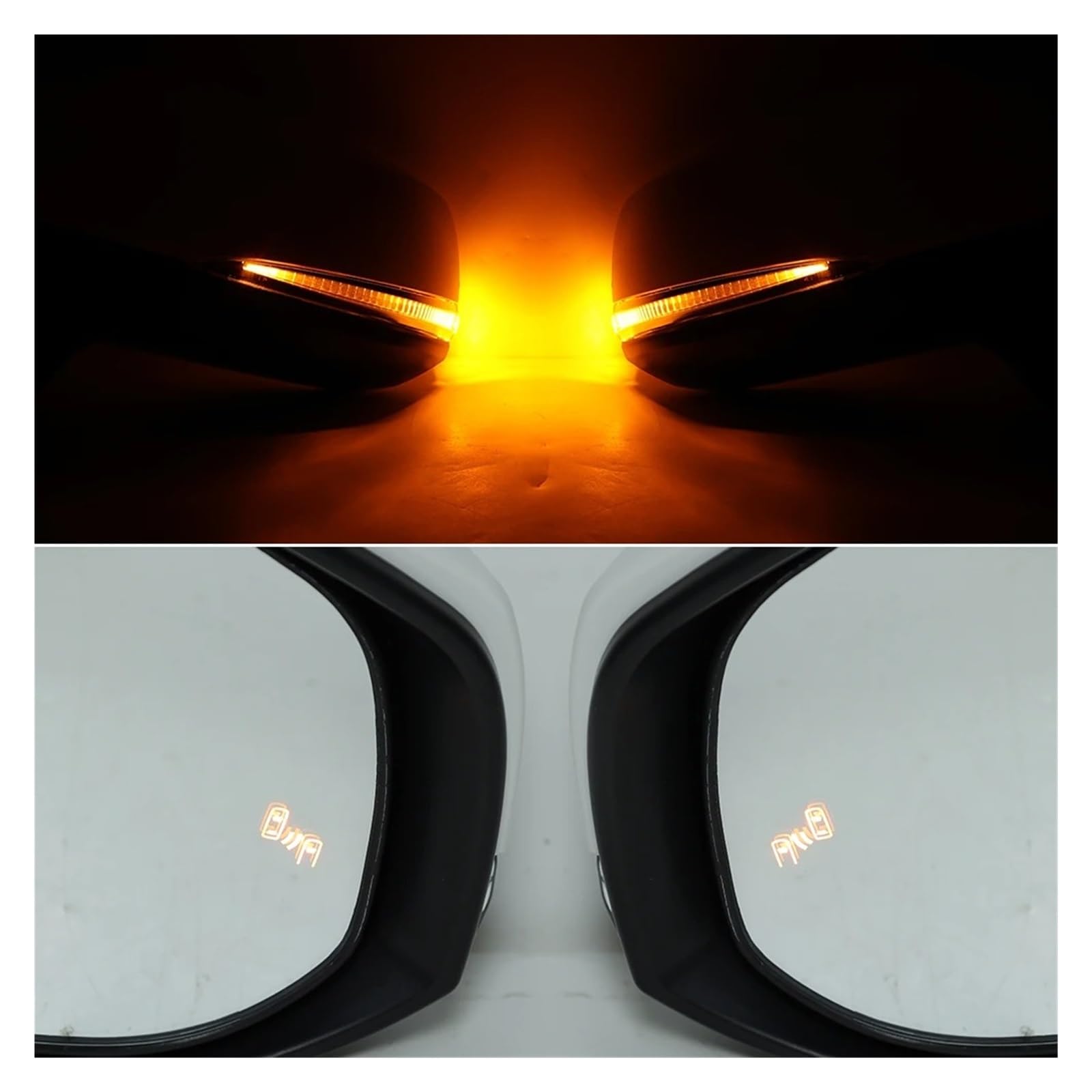 Derecho-ESPEJO COMPLETO Para Toyota Para RAV4 Para RAV 4 2019-2022 Espejo Retrovisor Lateral Marco Cubierta Luz Señal Giro Lámpara Lente Espejos Exteriores Automóviles(8pins right)