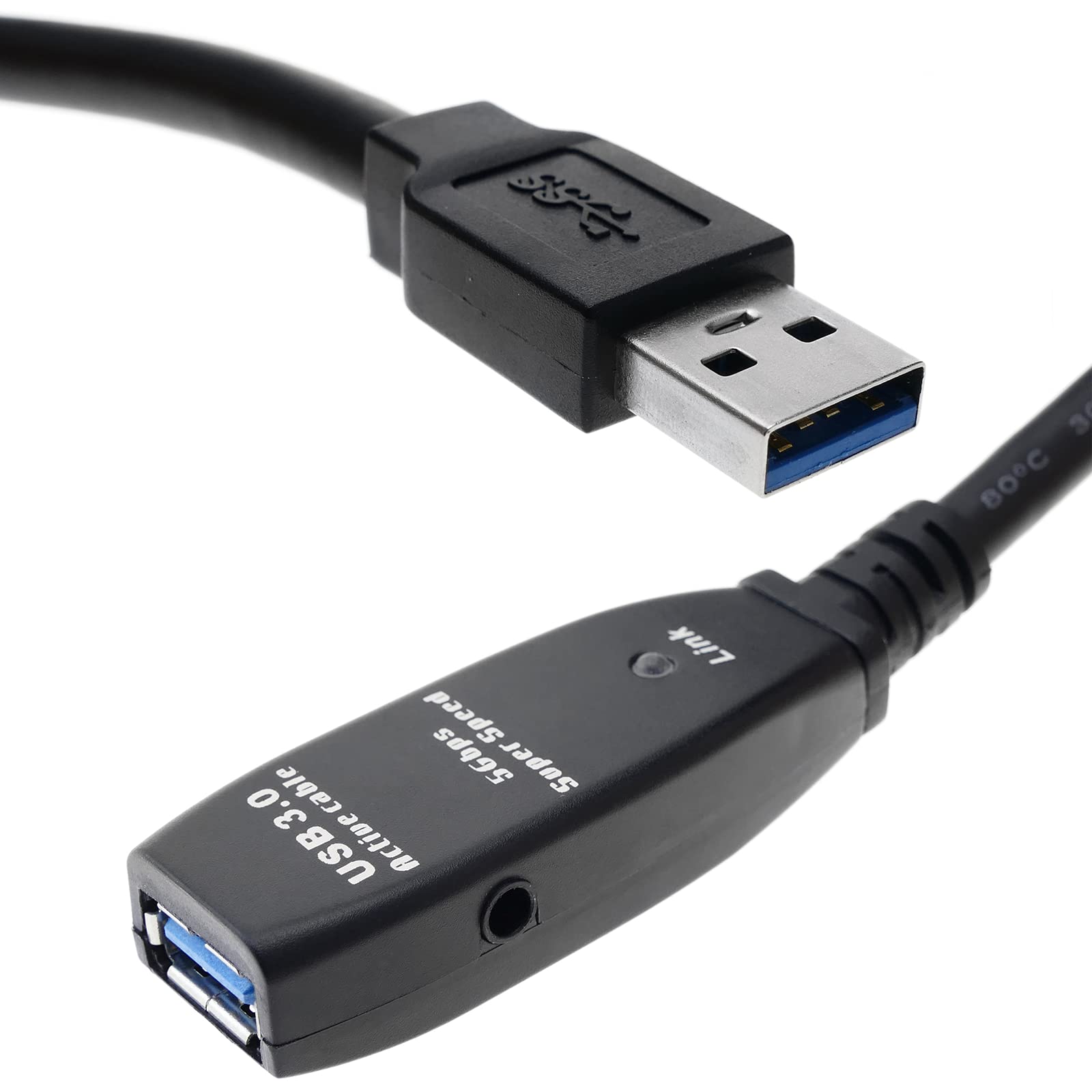 BeMatik - Cavo di prolunga USB 3.0 estensione AM a AH alimentato 10m