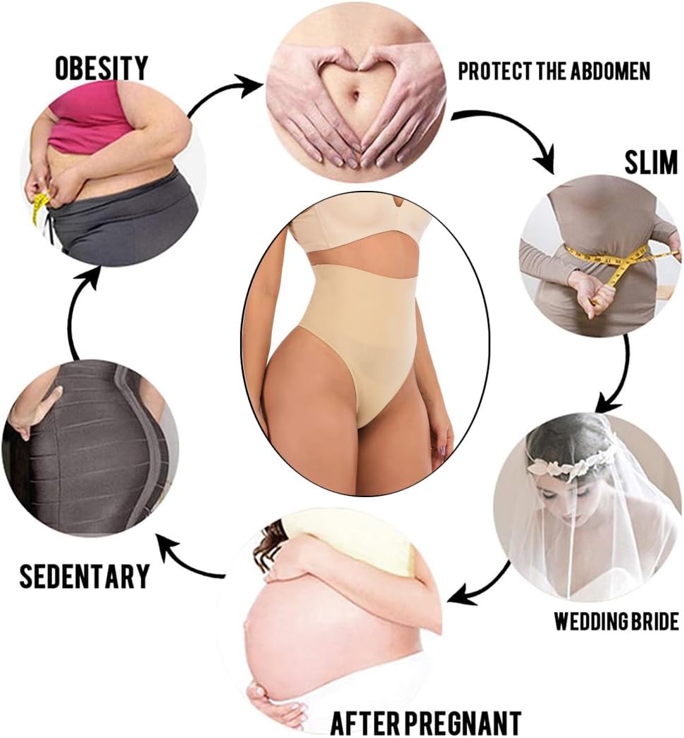Thong Shapewear Tummy Control Underwear for Women Seamless Shaping Thong Panties Body Shaper - Image 6