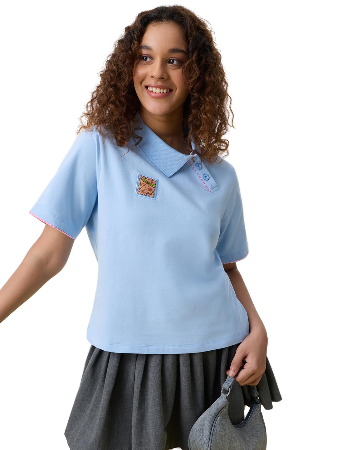 Polo T-Shirt: Women and Girls Short Sleeve Spread Collar Solid Cotton Relaxed Fit Breathable Everyday Streetwear Polos