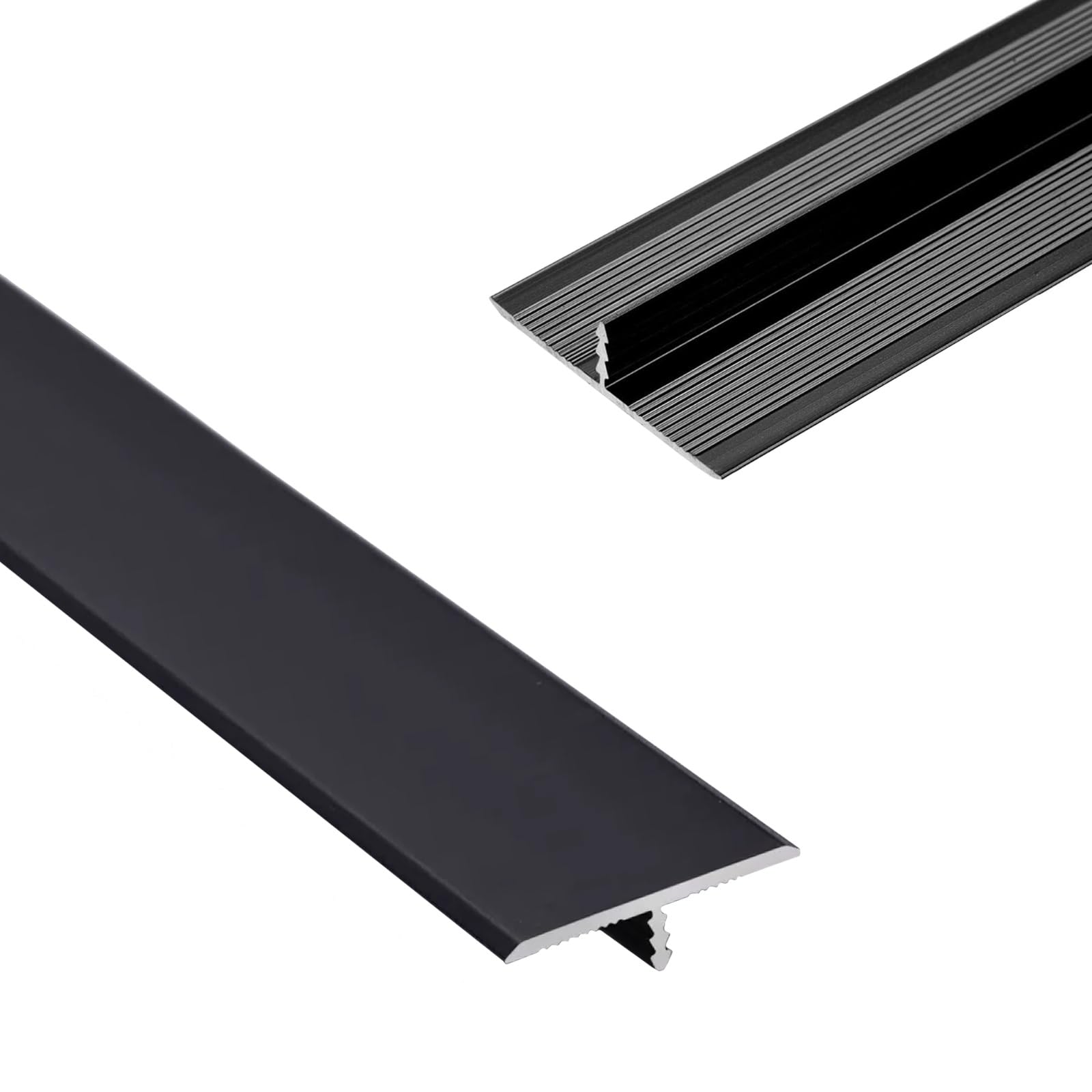 Door/Tile/Carpet to Tile Transition Strip, Black Gold Aluminum T