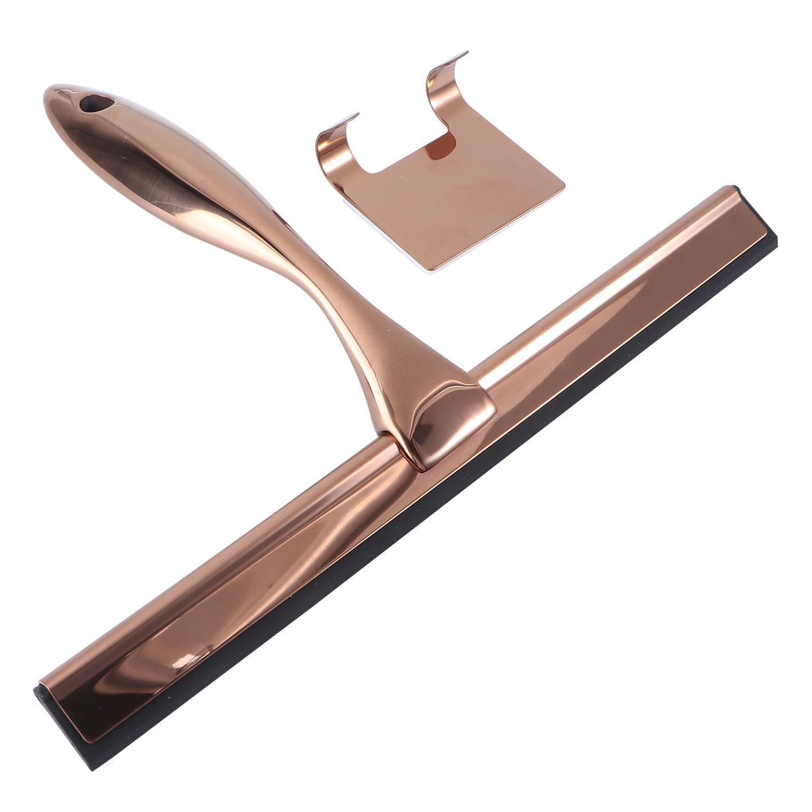 Limpiacristales de acero inoxidable multifuncional para limpieza de vidrios de baño