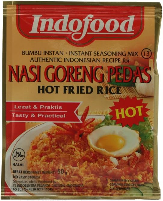 Bumbu Nasi Goreng Pedas (Hot Fried Rice Mix) - 1.6oz (Pack of 12)