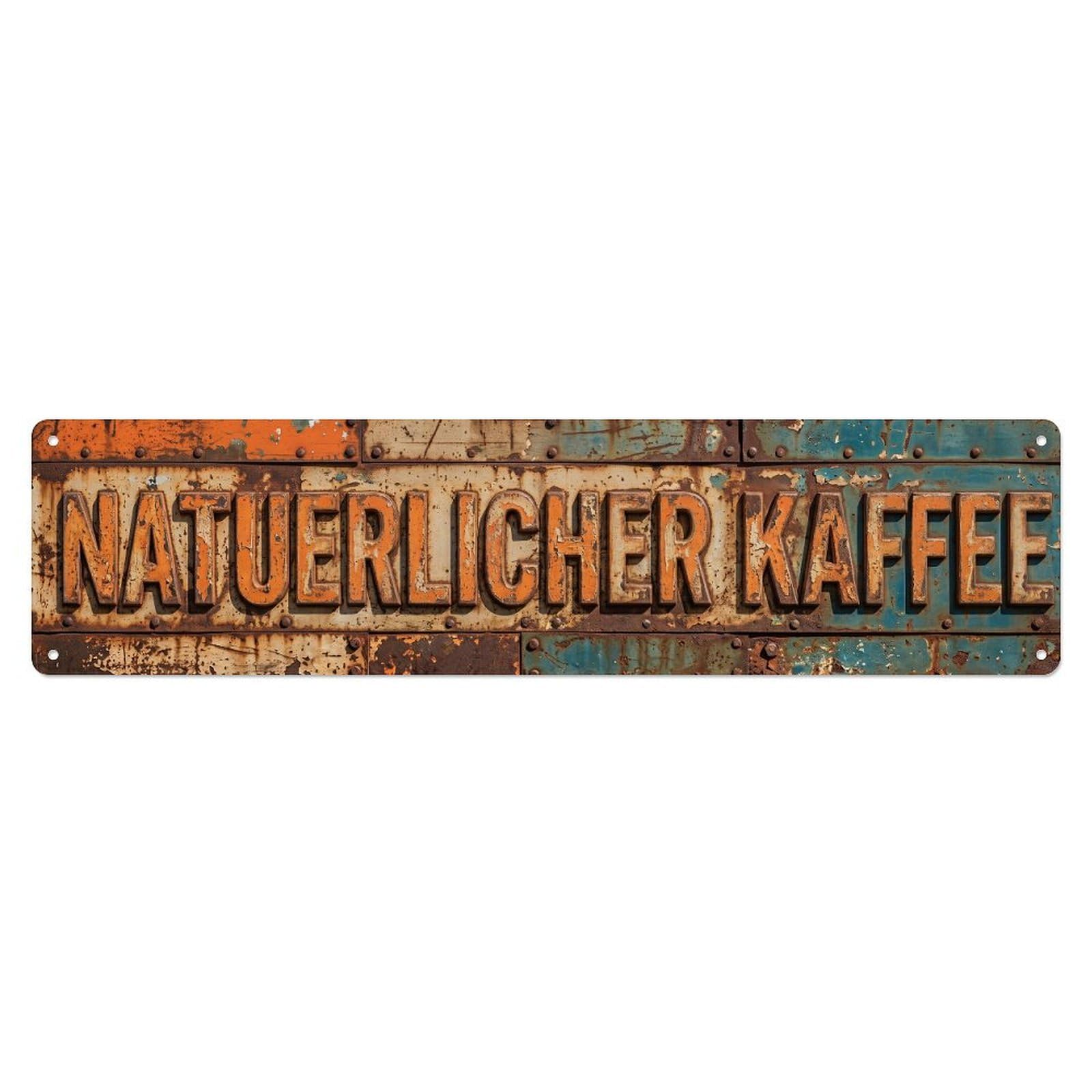 Natural Coffee Home Metal Tin Sign