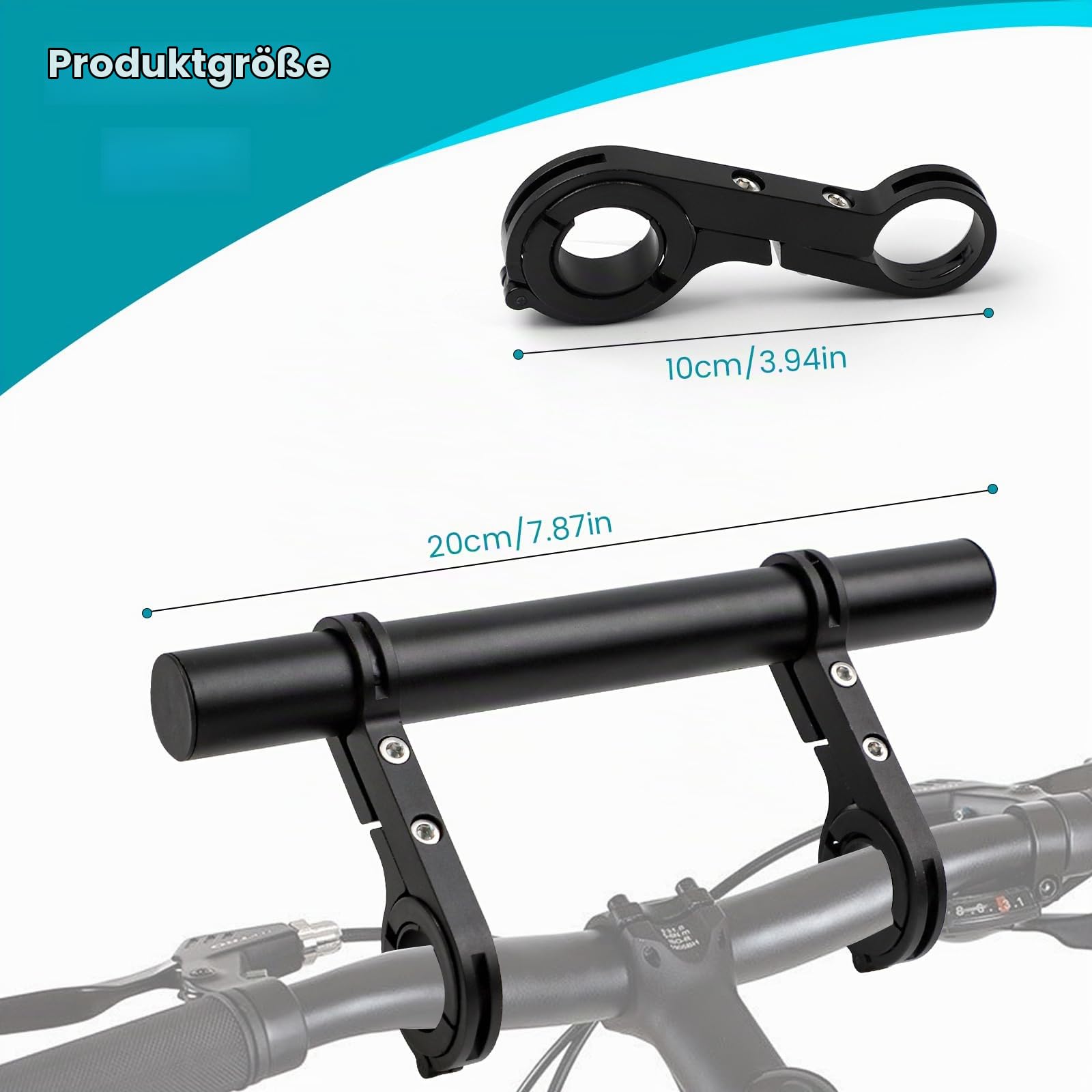 halter für fahrradlenker Extender Fahrrad Extender Halterung Aluminiumlegierung Fahrrad Lenker Verlängerung Halterung Lenker Erweiterung 18-34mm Taschenlampe Smartphones GPS-Geräte Sport & Freizeit MTB Sale Tour de France: Ernährung Farbe:Schwarz-Grün-Galaxy