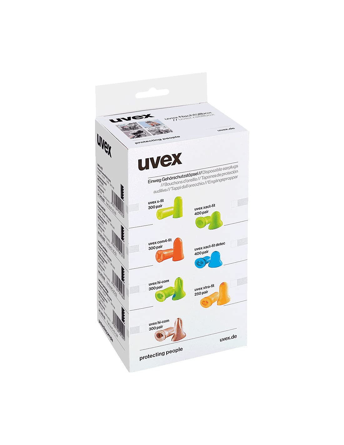 uvex UVEX HI COM UNCORDED DISPENSER RE-FILL BOX