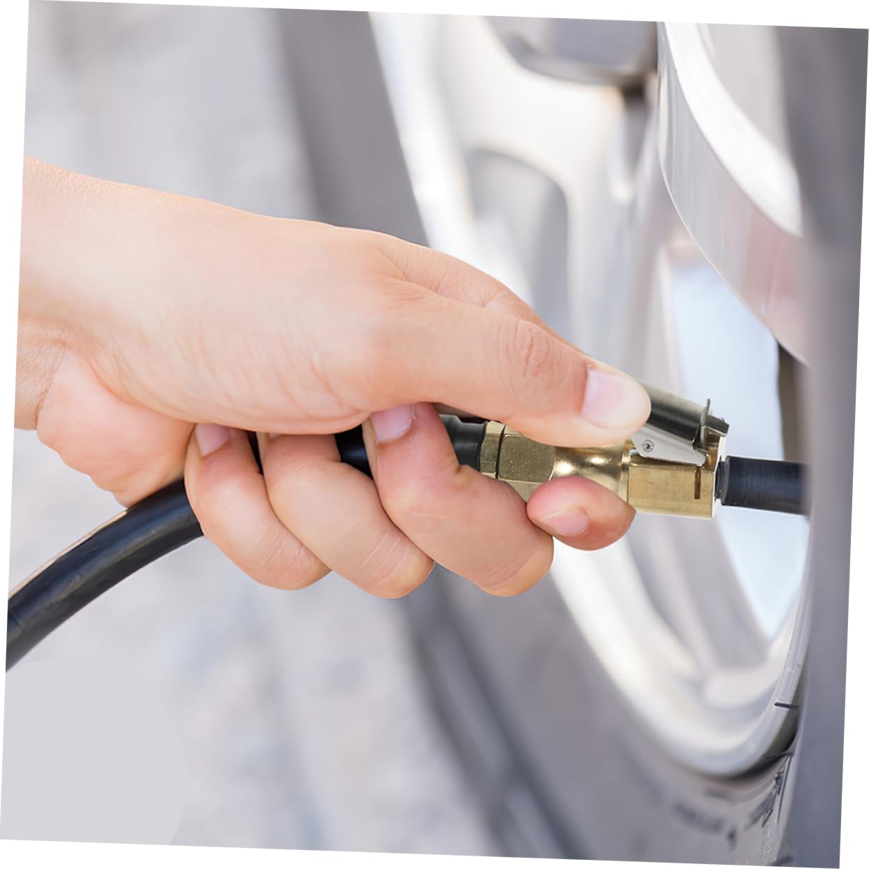 SOLUSTRE 3stücke Tire Inflator Schlauch Hochdruckadapter Für Luftkompressor Robuster Und Langlebiger Gummischlauch Präzise Druckregelung Kompatibel Mit Gängigen Reifenfüllern Für Und