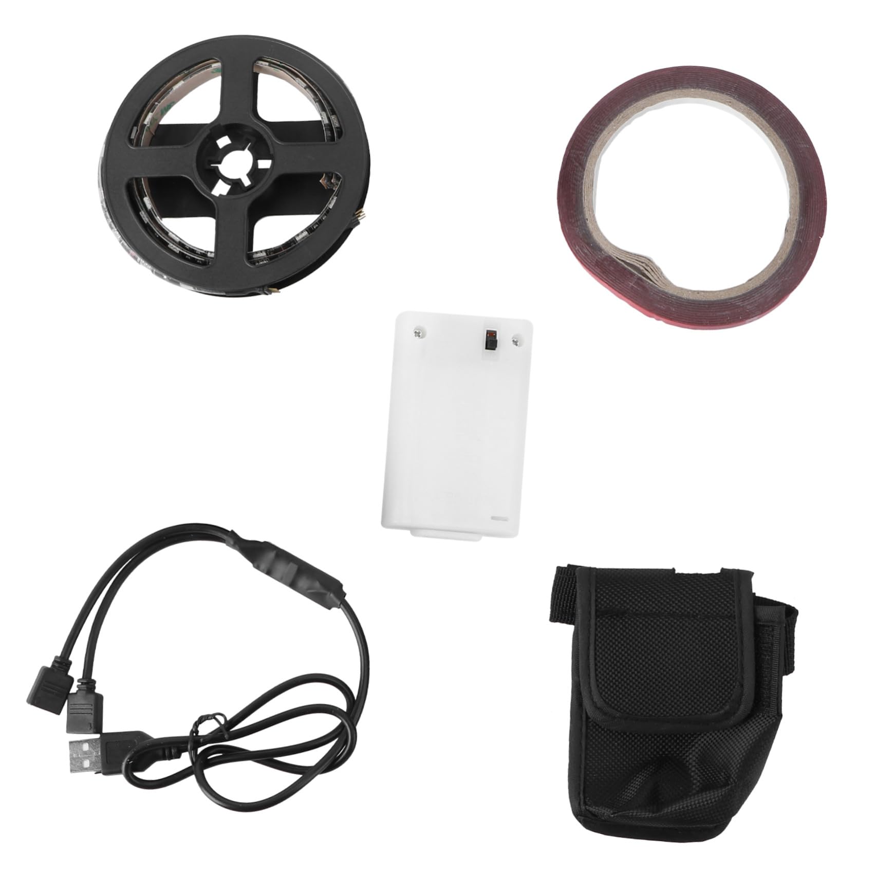 Abaodam Lot De 2 Trottinettes Électriques À LED pour Adultes avec Klaxon Éclairage De Guidon Hoverboard Skateboard Vélo Époxy Noir