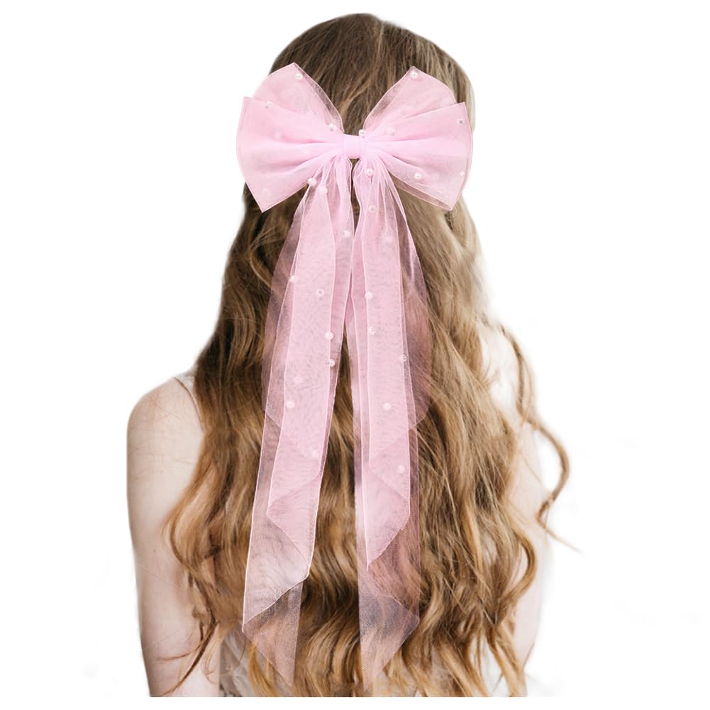 Amazon.co.jp: FASELE 髪飾り 長いリボン ヘアアクセサリー 美しい