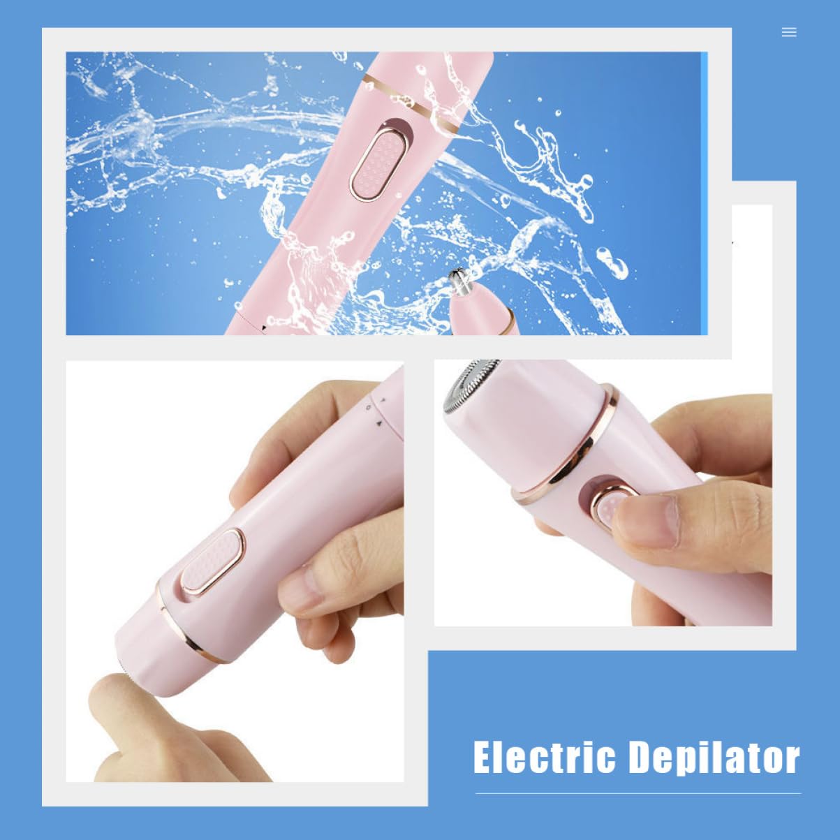 Healeved 2sätze -rasierer Für Damen Augenbrauen-trimmer Tragbares Ergonomisches Design Für Gesicht Beine Und