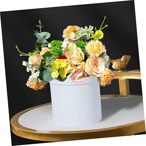 Miniatura 3 de Caja de ramo de 2 piezas, caja redonda de flores, cajas de flores para San Valentín, caja de embalaje de flores, caja de arreglos, caja de cartón,